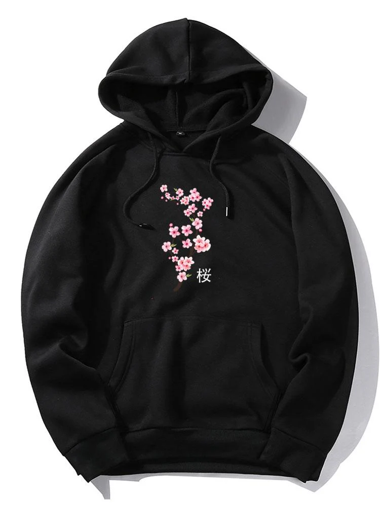 Nico | Cherry Blossoms Print Hoodie - Image 3