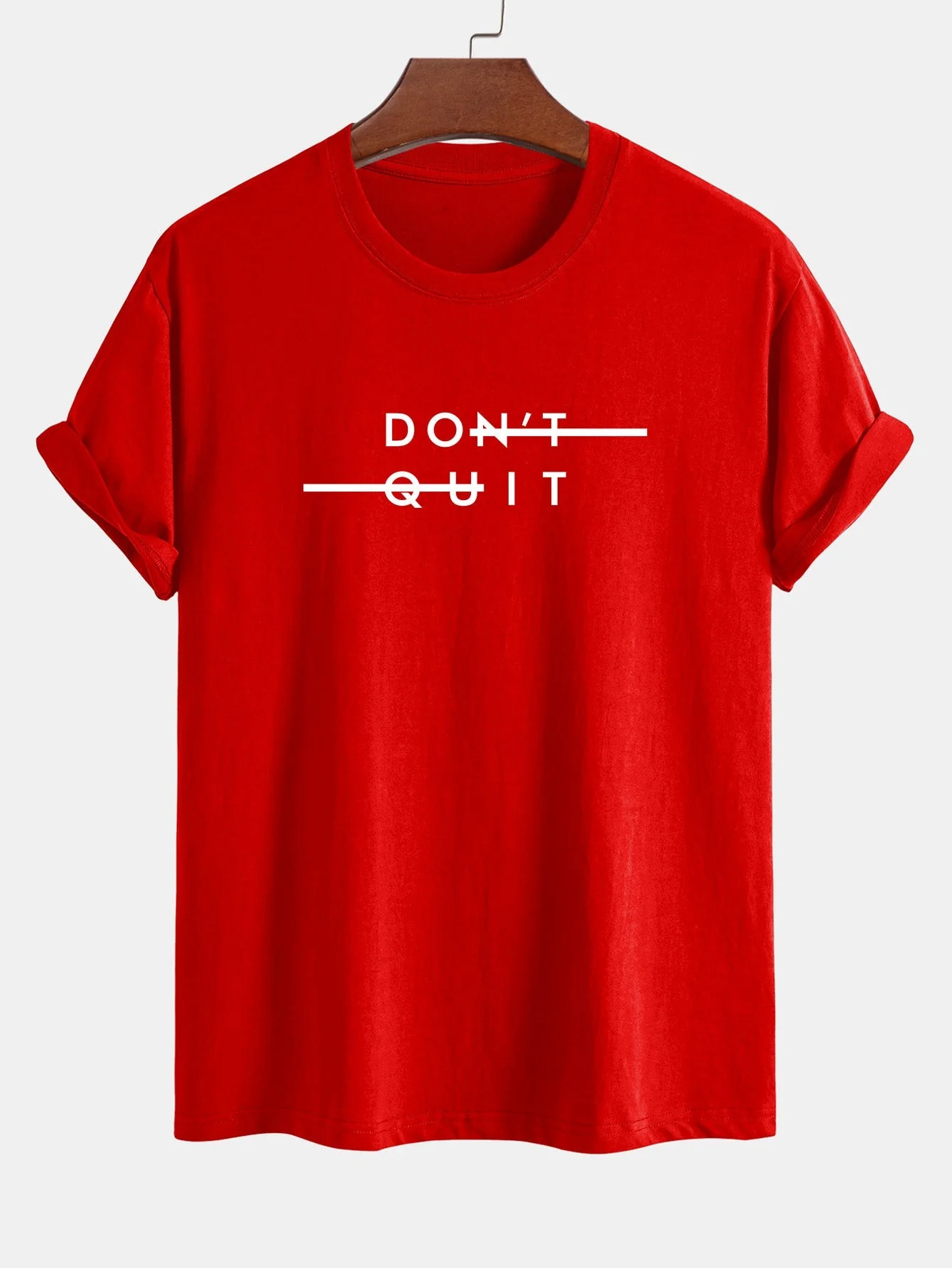 Nicodemo® | Don'T Quit Print Cotton T-Shirt - Image 16