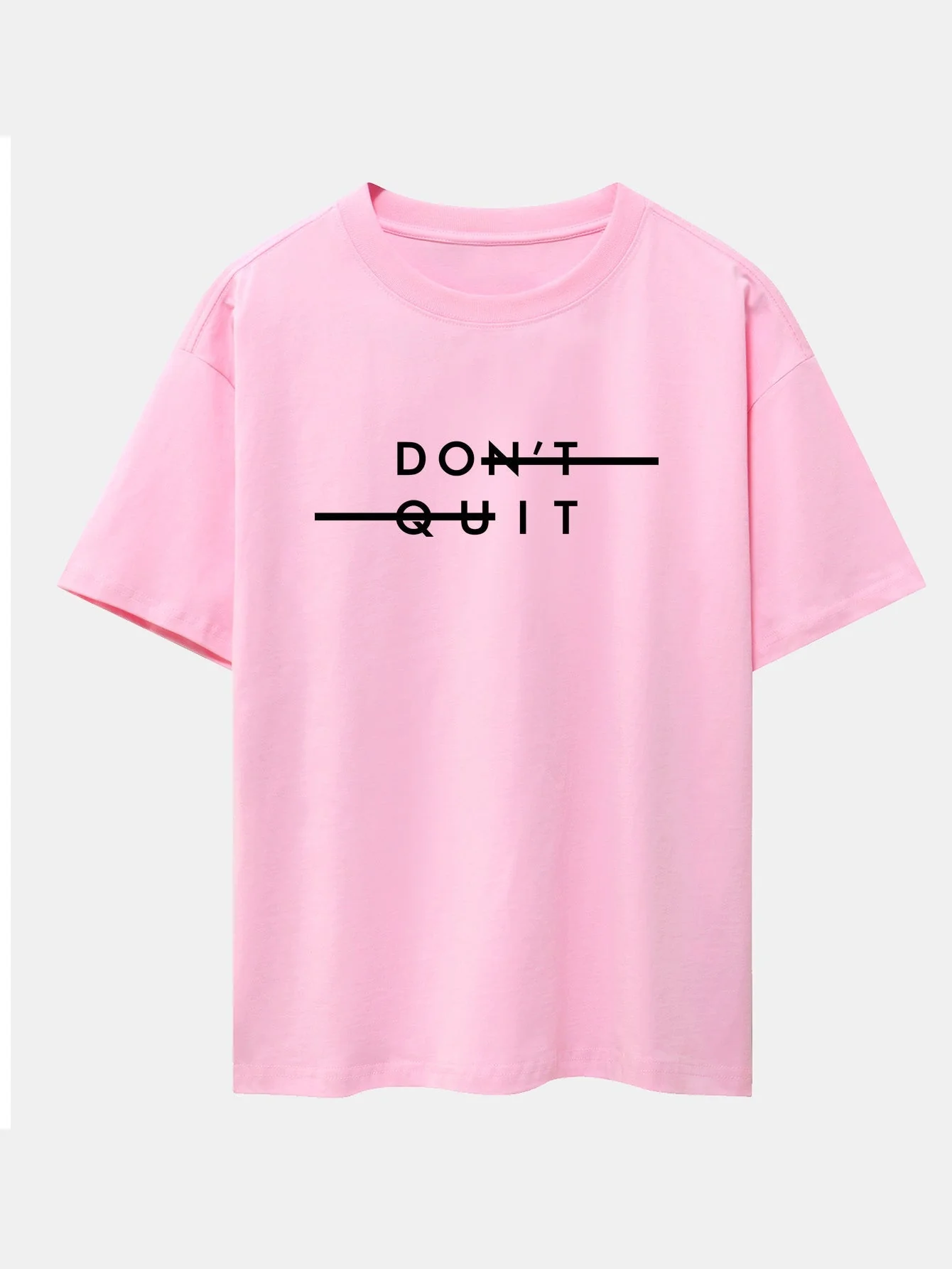 Nicolás® | Don'T Quit Print Drop Shoulder Oversize T-Shirt - Image 12