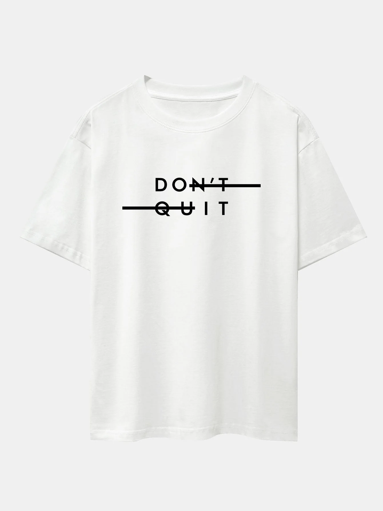 Nicolás® | Don'T Quit Print Drop Shoulder Oversize T-Shirt - Image 3