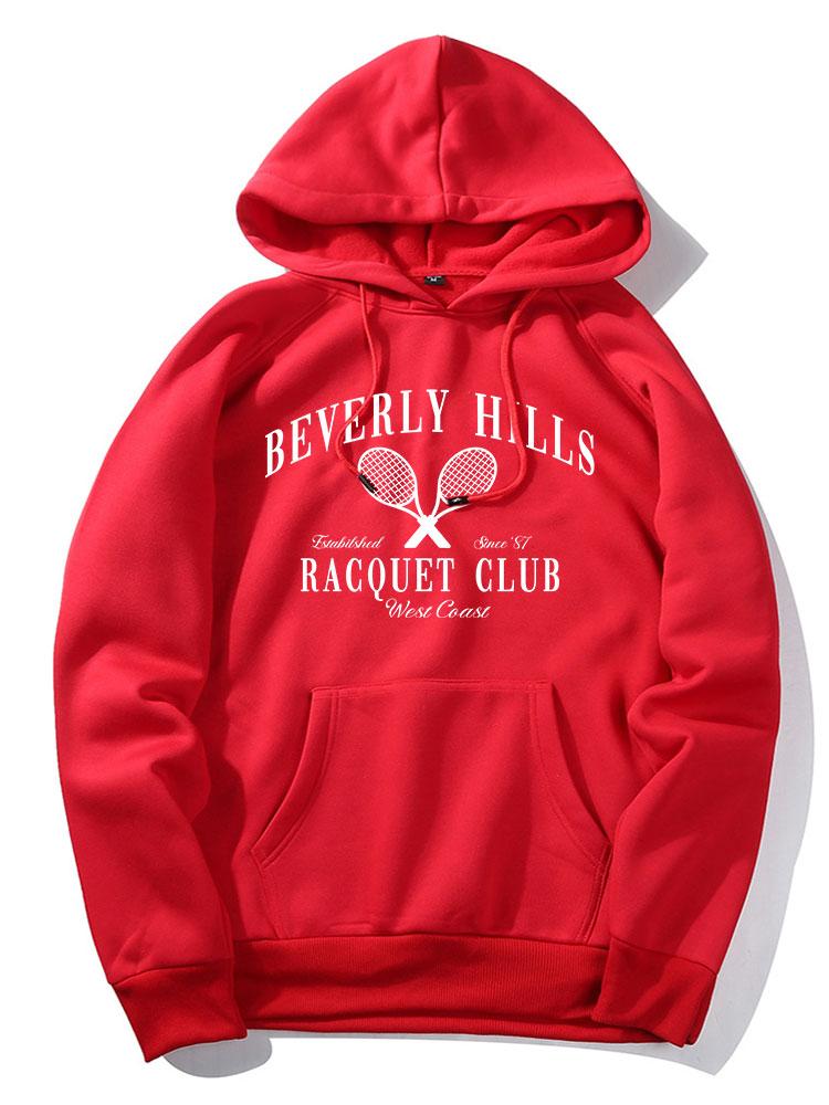 Omar | Billiver Hills Tennis Print Hoodie