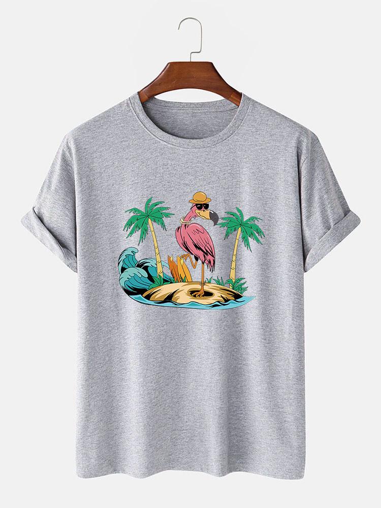 Orlando® | Flamingo On Vacation Print T-Shirt - Image 5