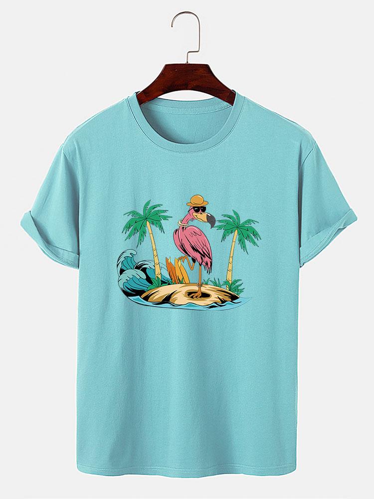 Orlando® | Flamingo On Vacation Print T-Shirt - Image 8