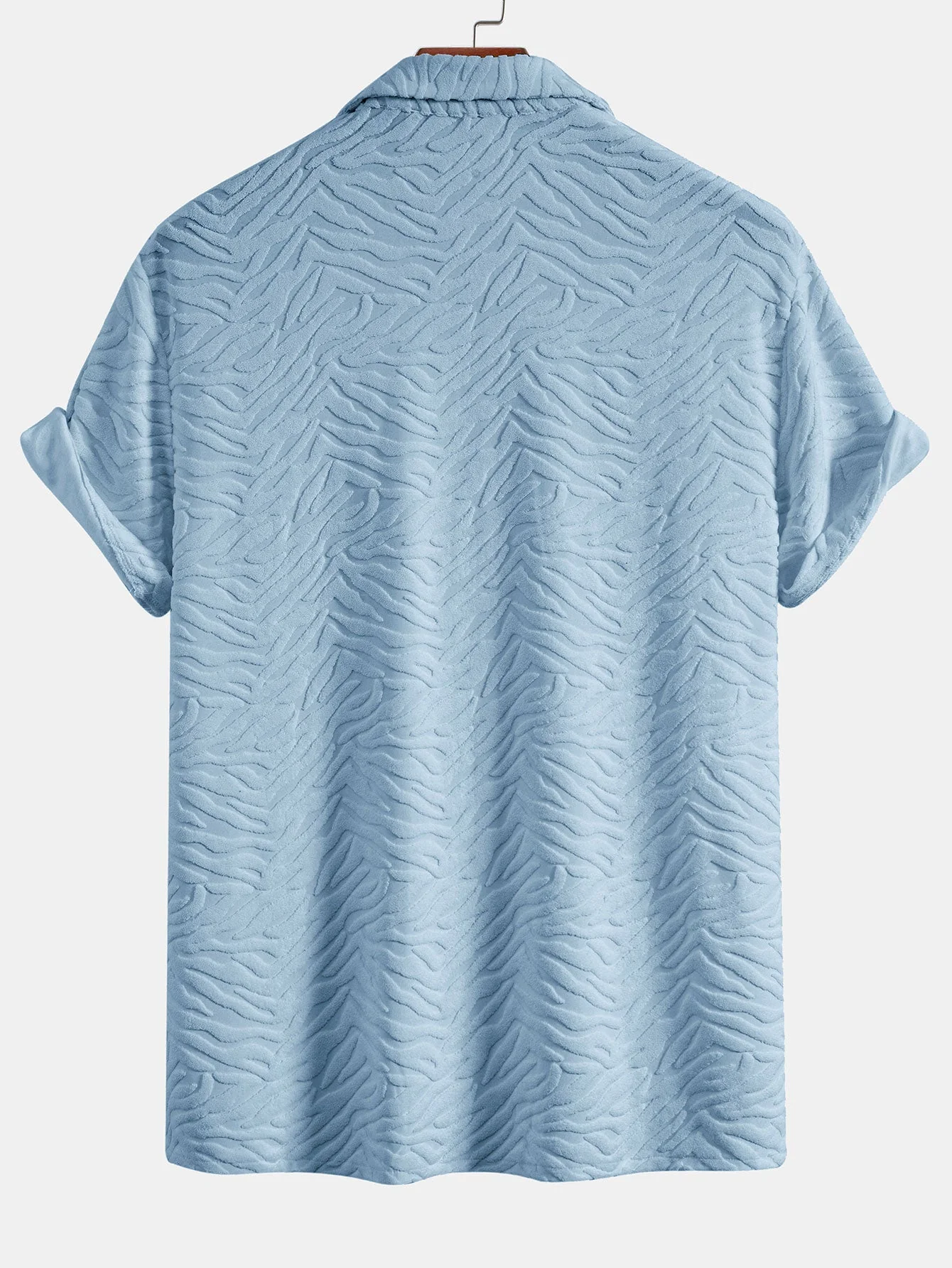 Paco® | Animal Texture Terry Cuban Shirt & Shorts - Image 9
