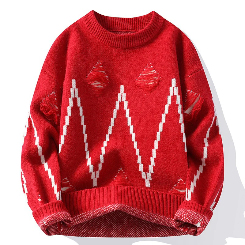Palmiro® | Alpine Pixel Thick Sweater - Image 5