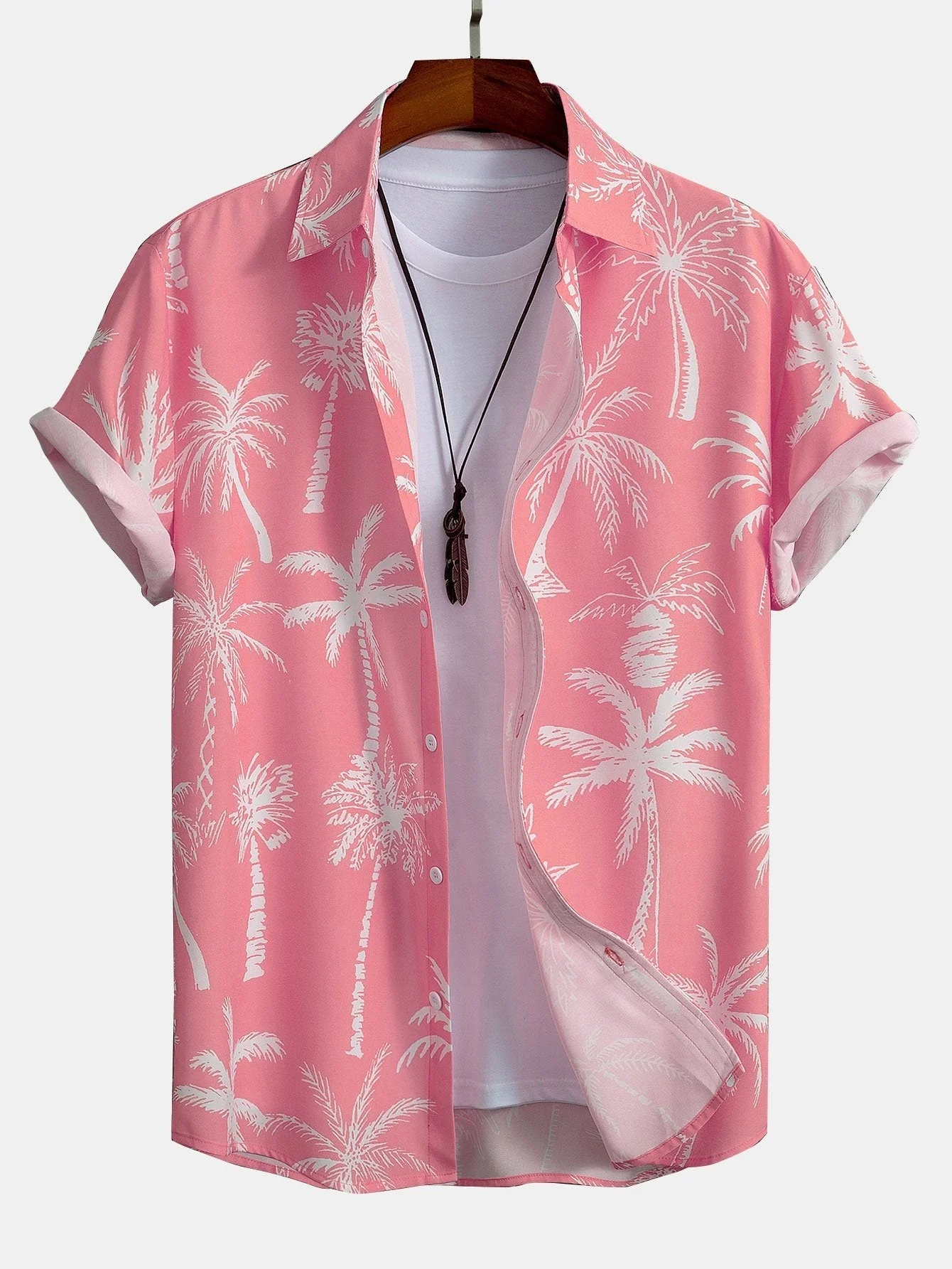 Patricio® | Palm Tree Print Button Up Shirt & Swim Shorts - Image 6