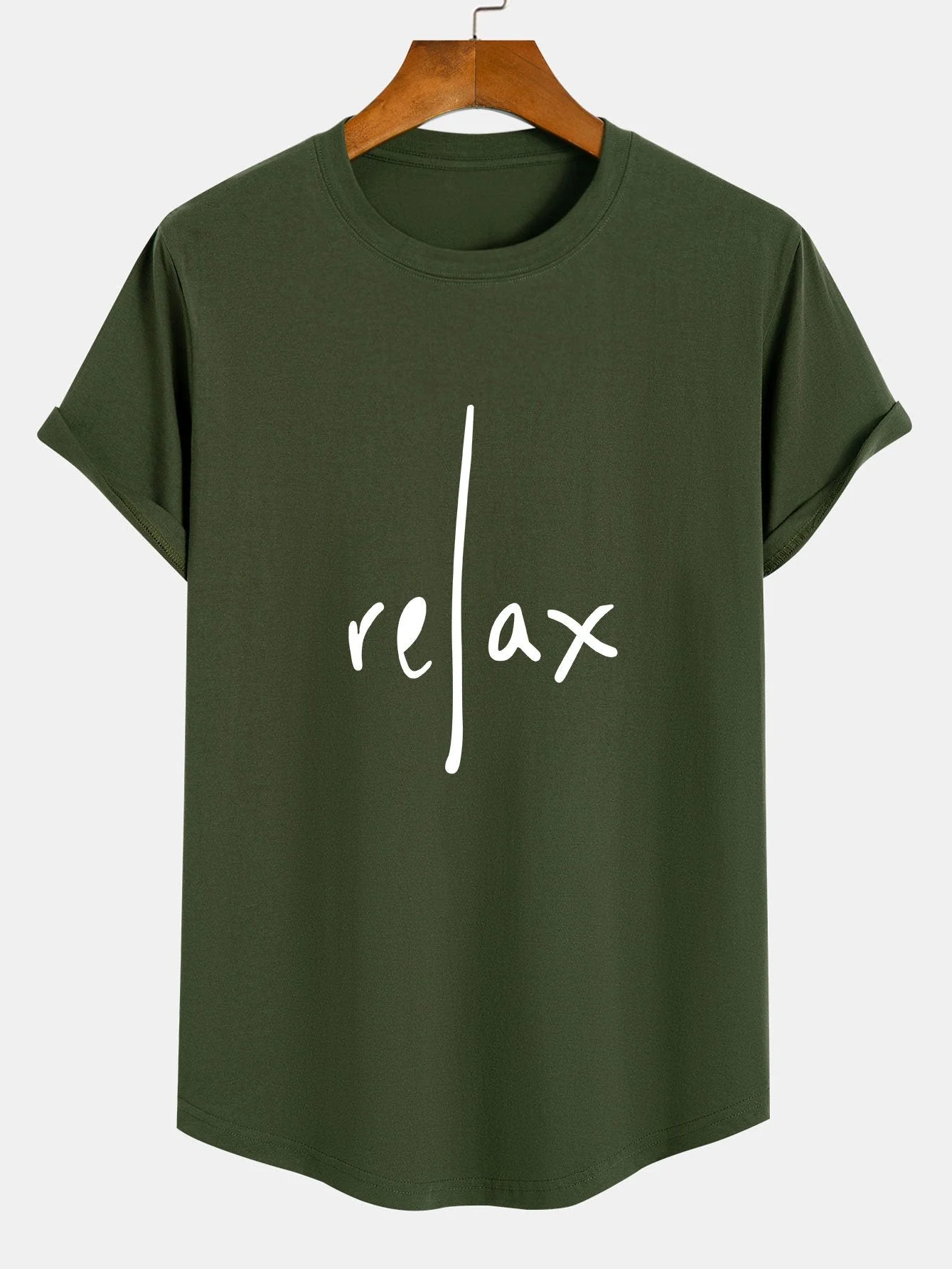 Patricio® | Relax Print Cotton Arc Hem T-Shirt - Image 5