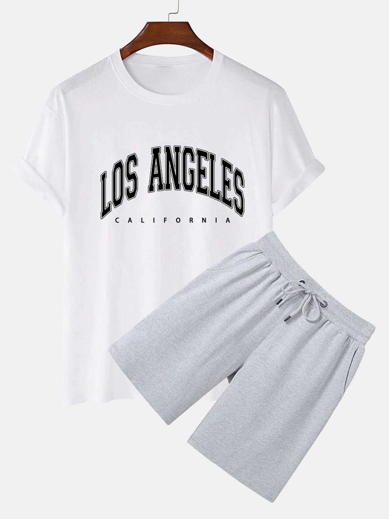 Pedro® | Los Angeles Print T-Shirt & Mid Length Shorts - Image 4