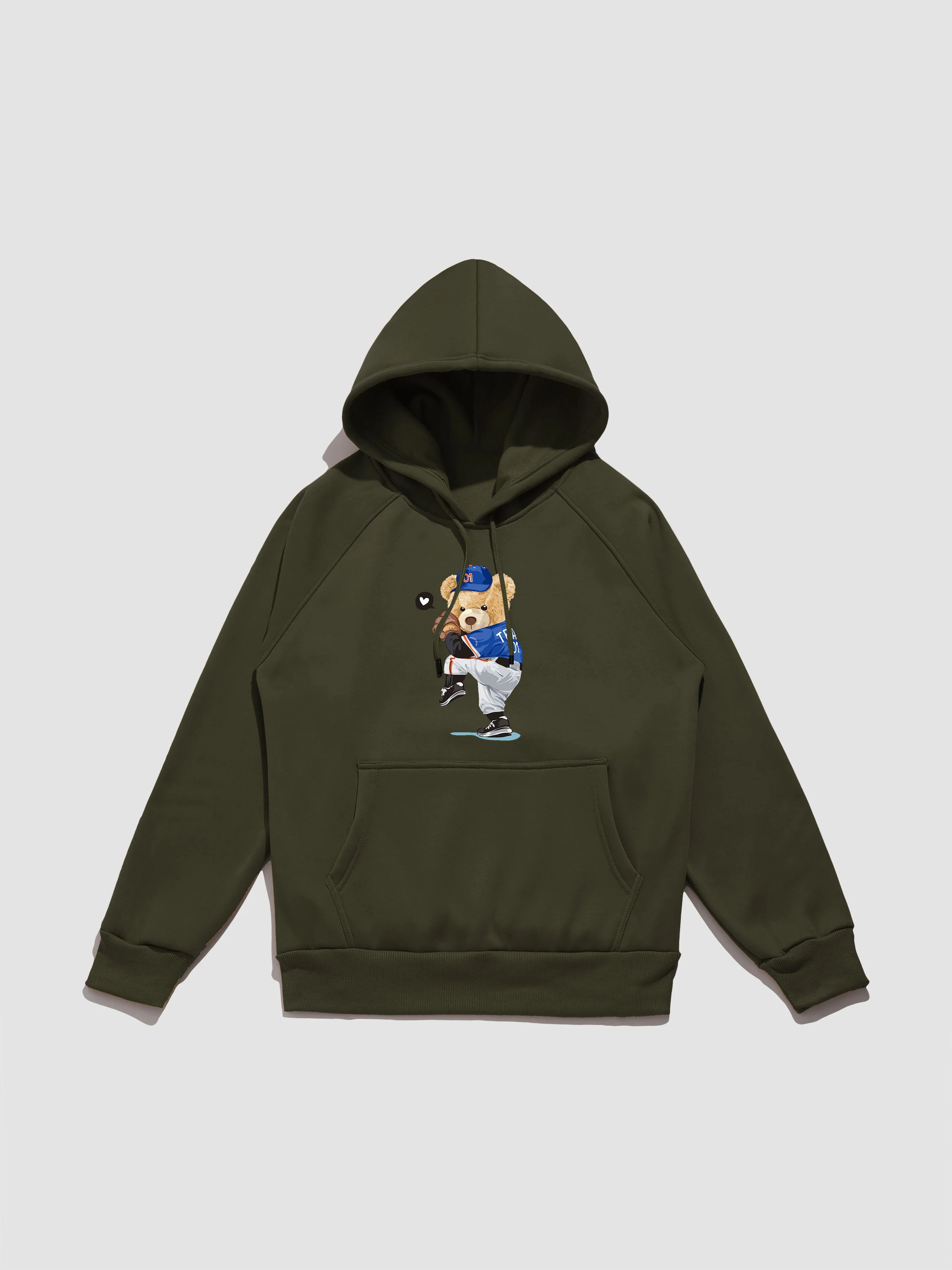 Perry | Baseball Bear Print Hoodie - Image 11