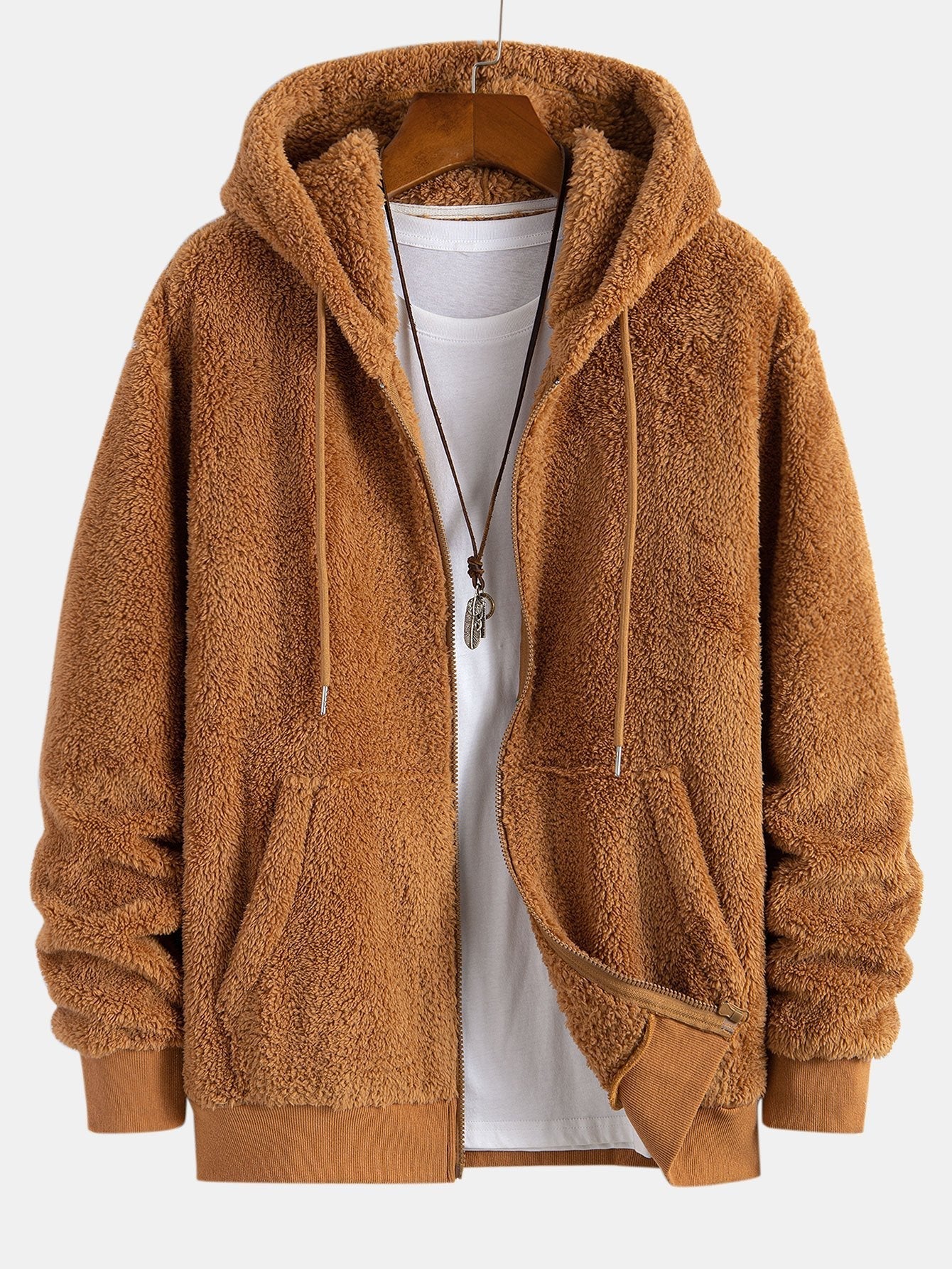 Peyton | Basic Teddy Zip Up Hoodie