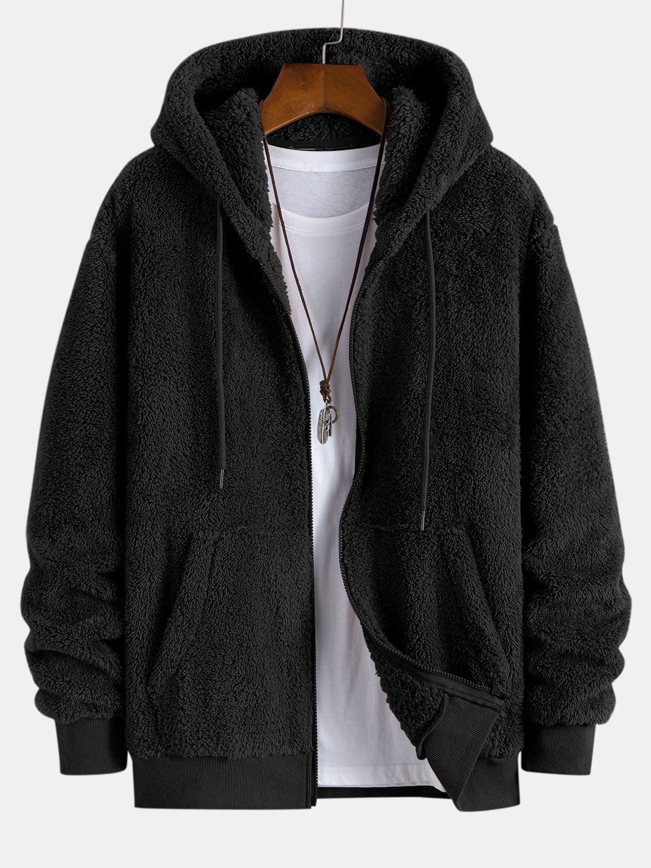 Peyton | Basic Teddy Zip Up Hoodie - Image 3