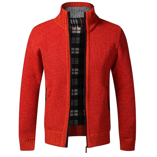 Piero | Stylish zipper knit sweater in Italian design - Image 7