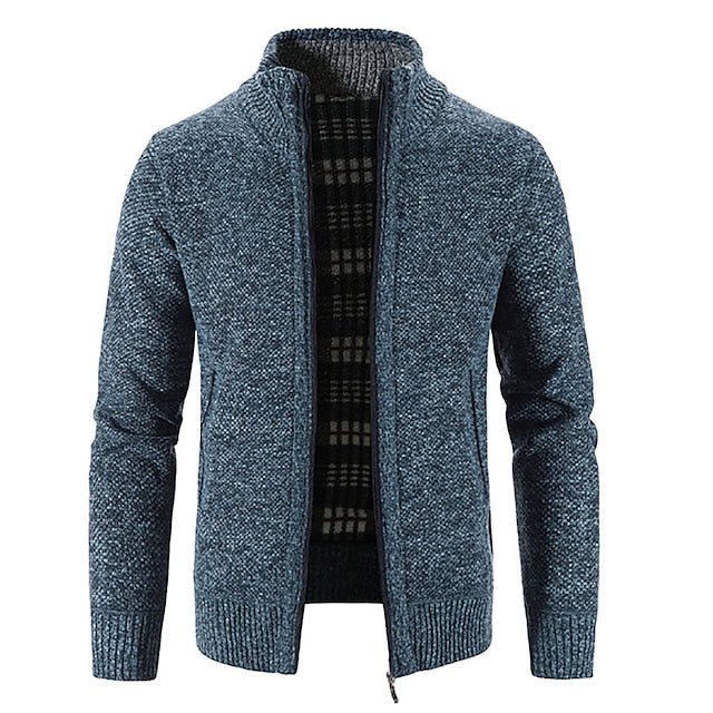 Piero | Stylish zipper knit sweater in Italian design - Image 8