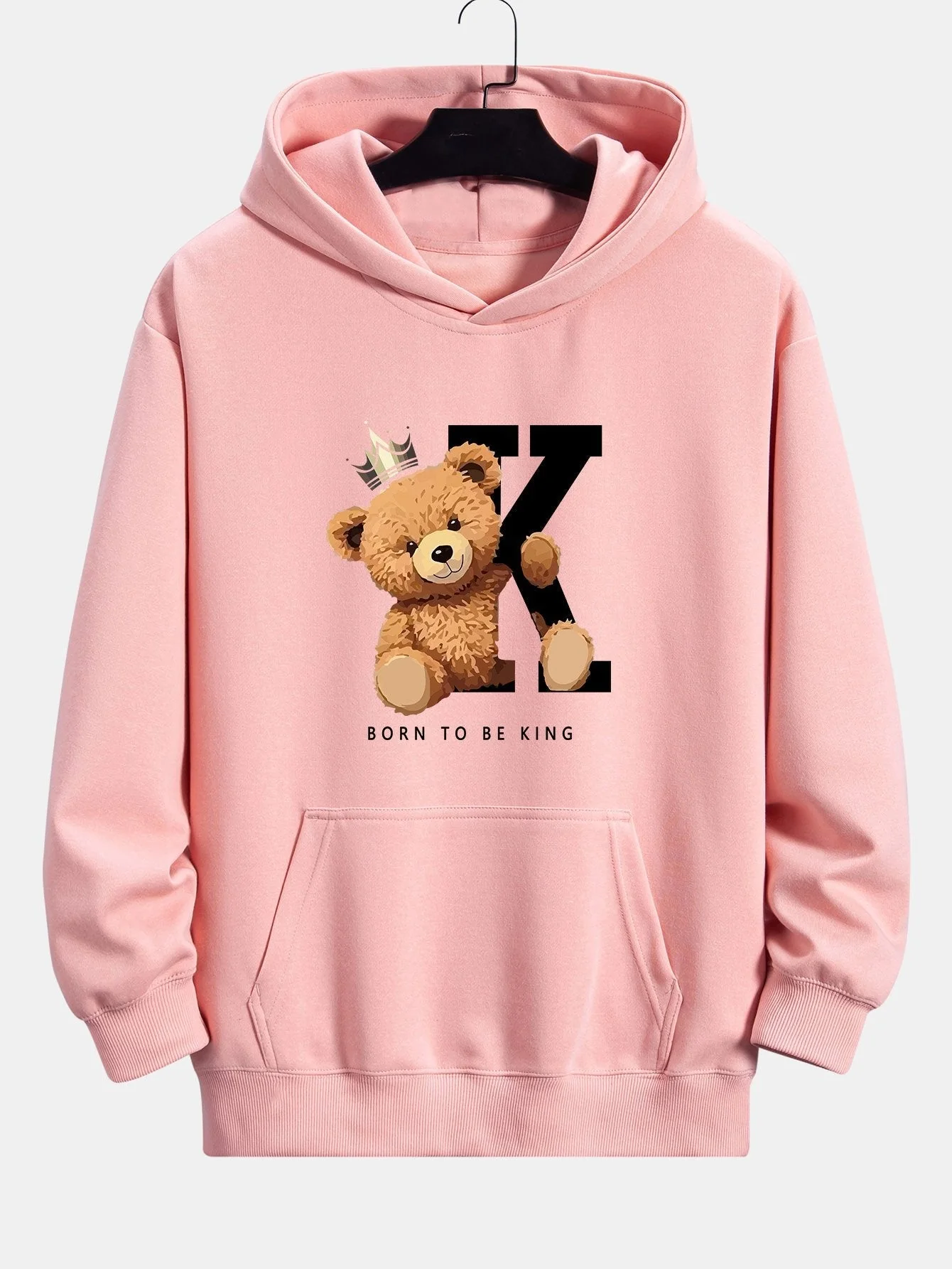 Piran | Crown King Bear Print Relax Fit Hoodie - Image 4