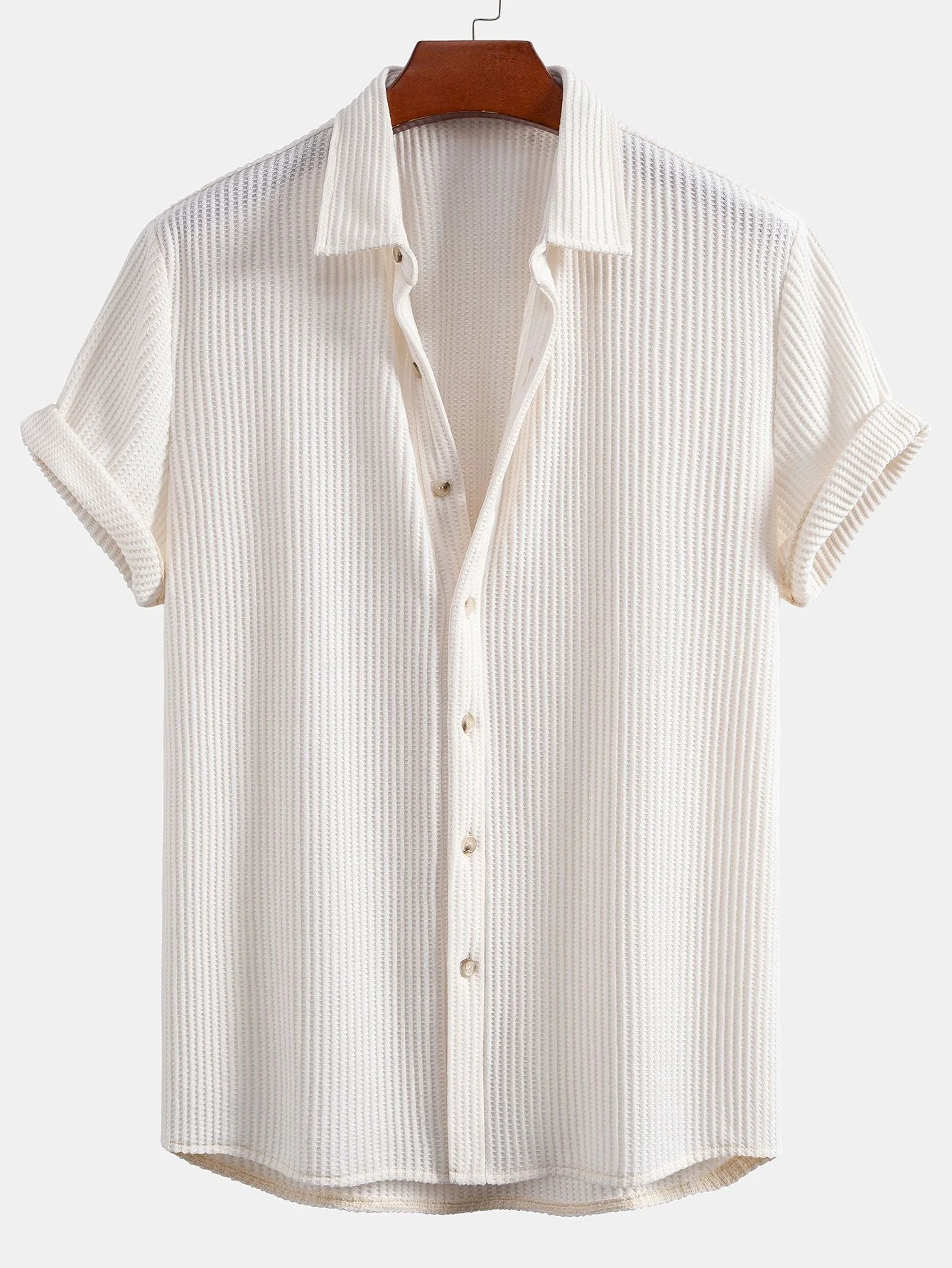 Quentin® | Waffle Button Up Shirt