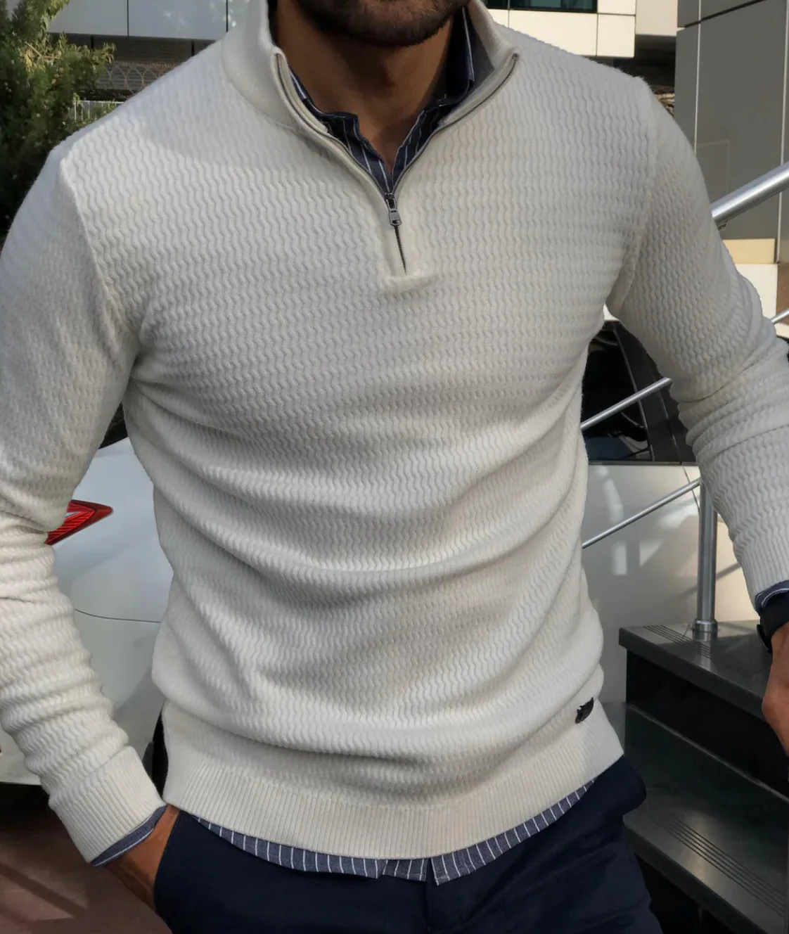 Quiller® | Elegant Zip Pullover