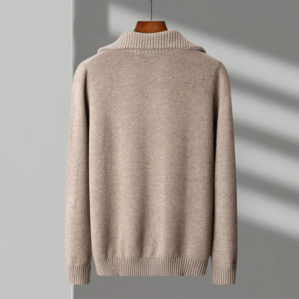 Quinn | Taranto Merino Wool Zip Sweater - Image 2