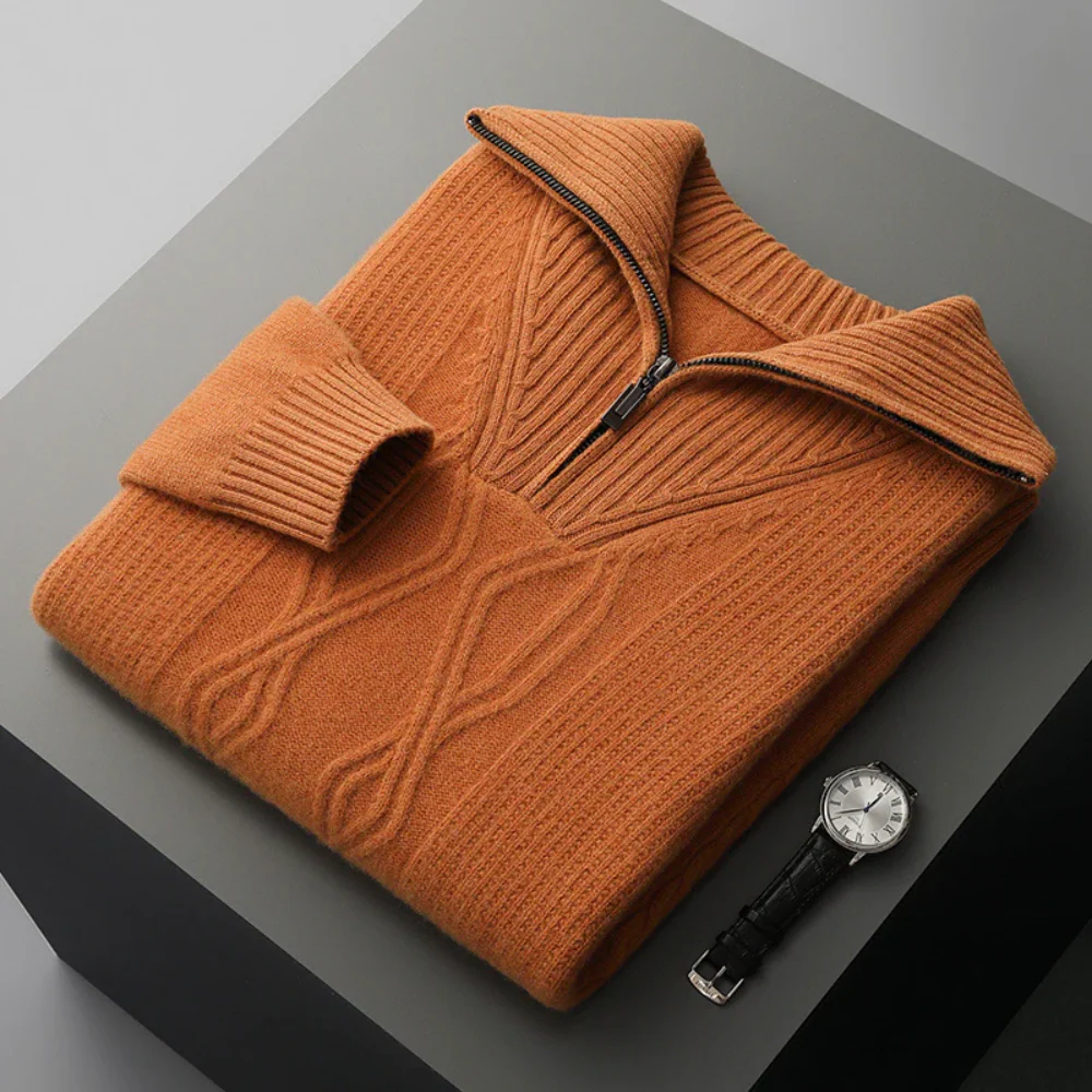 Quinn | Taranto Merino Wool Zip Sweater - Image 9