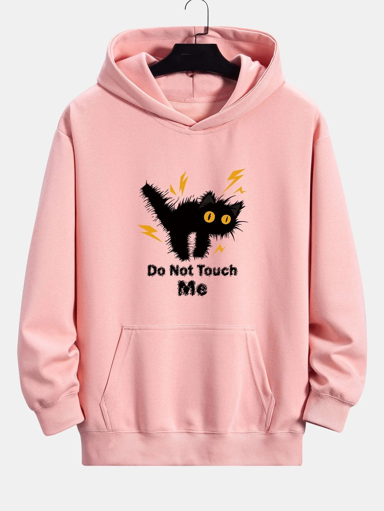 Quintín® | Angry Cat Print Relax Fit Hoodie - Image 2