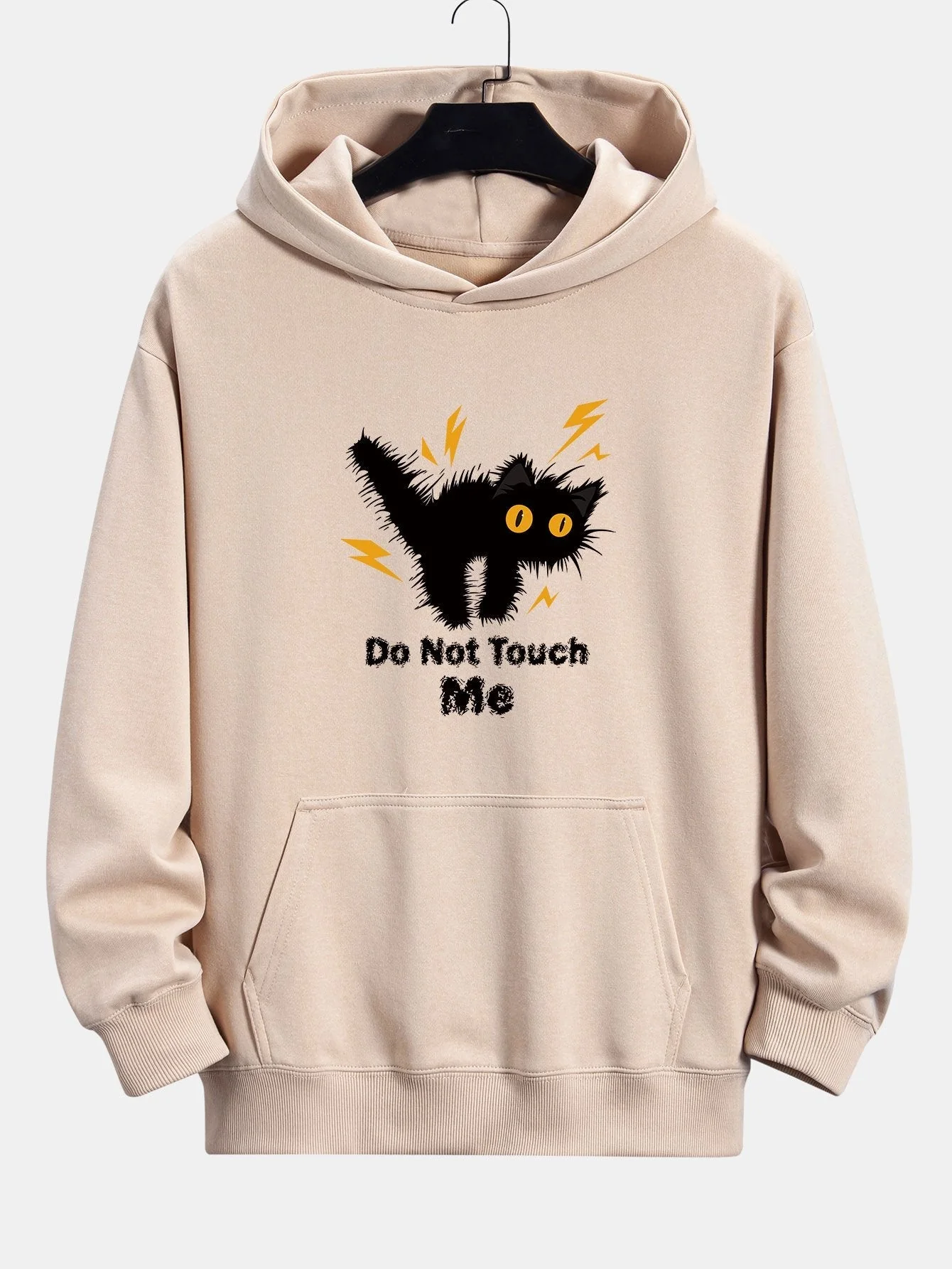 Quintín® | Angry Cat Print Relax Fit Hoodie - Image 3