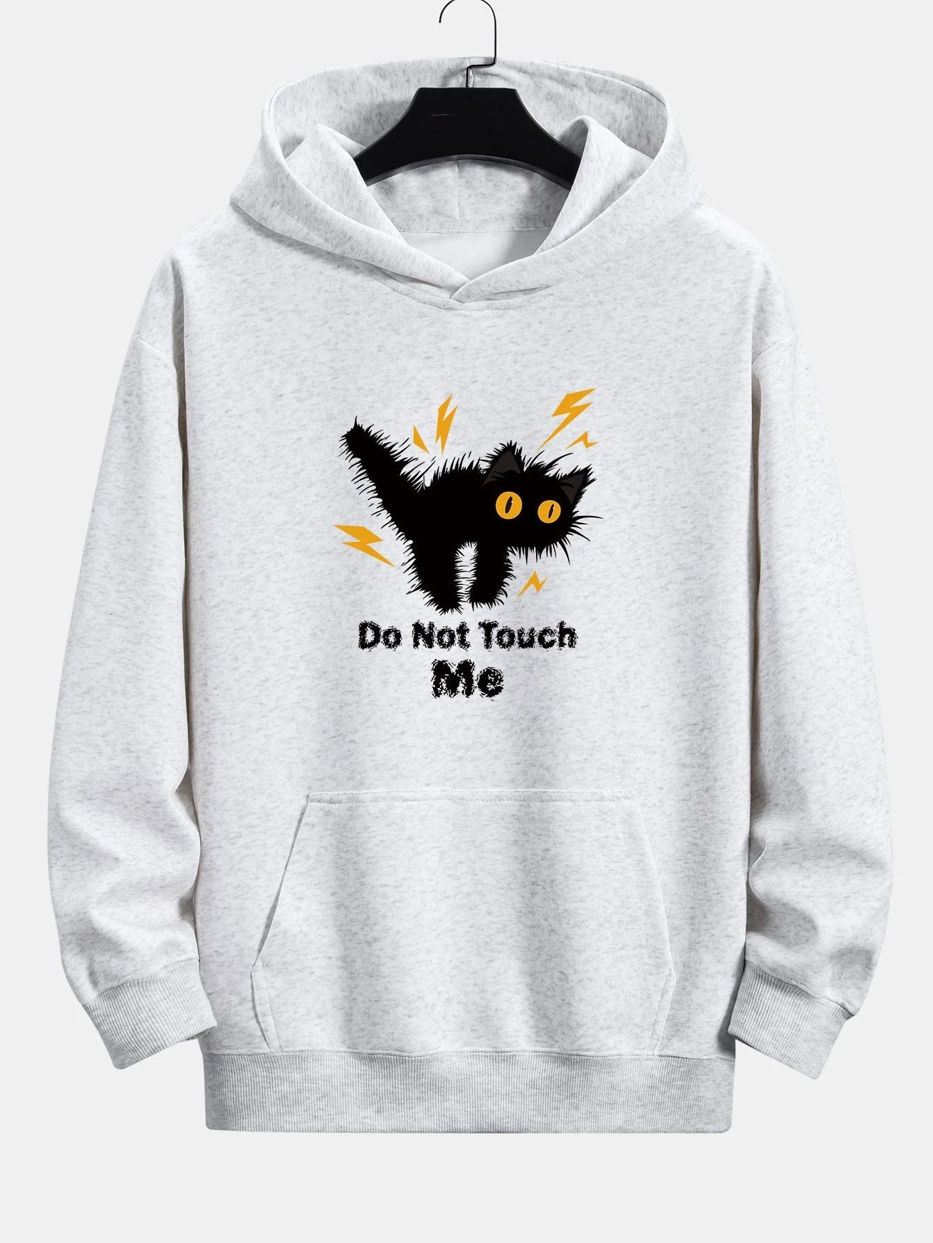Quintín® | Angry Cat Print Relax Fit Hoodie - Image 4