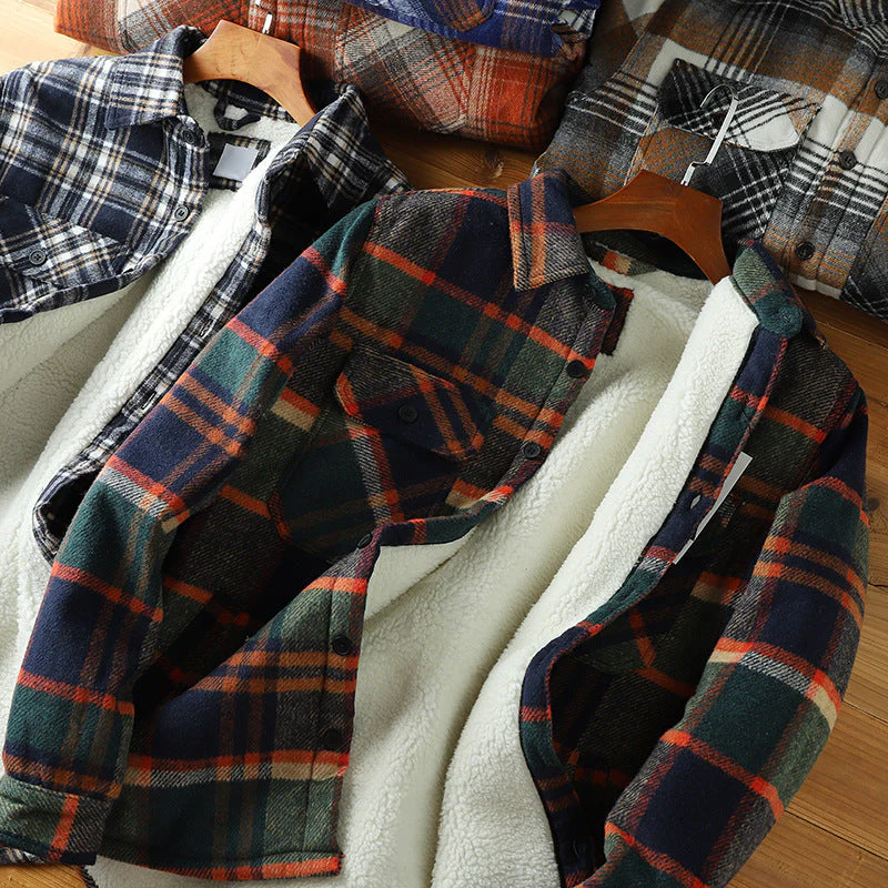 Raimundo® | Outlander Flannel Sherpa Jacket - Image 6
