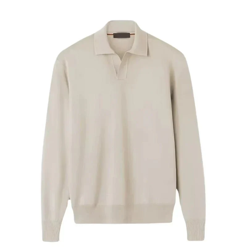 Ramsés® | Men’s Knitted Long Sleeve Polo Shirt – Soft Casual Autumn Sweater - Image 2