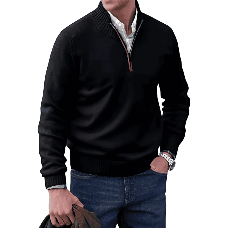 Raphael® | Cashmere Sweater With Zipper - Image 2