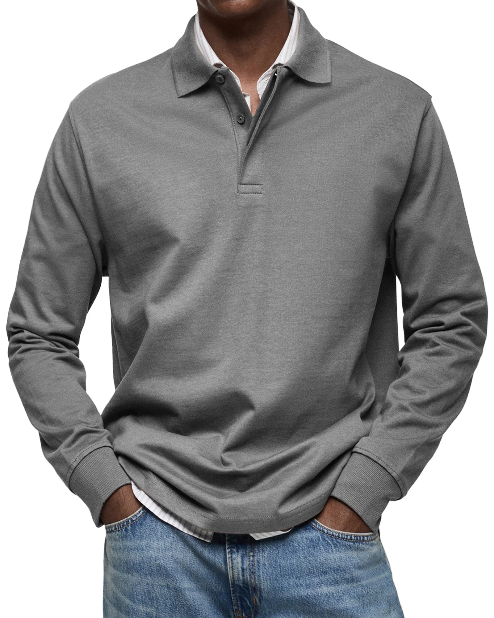 Raymond | LUXURY LONG SLEEVE POLO SHIRT - Image 6