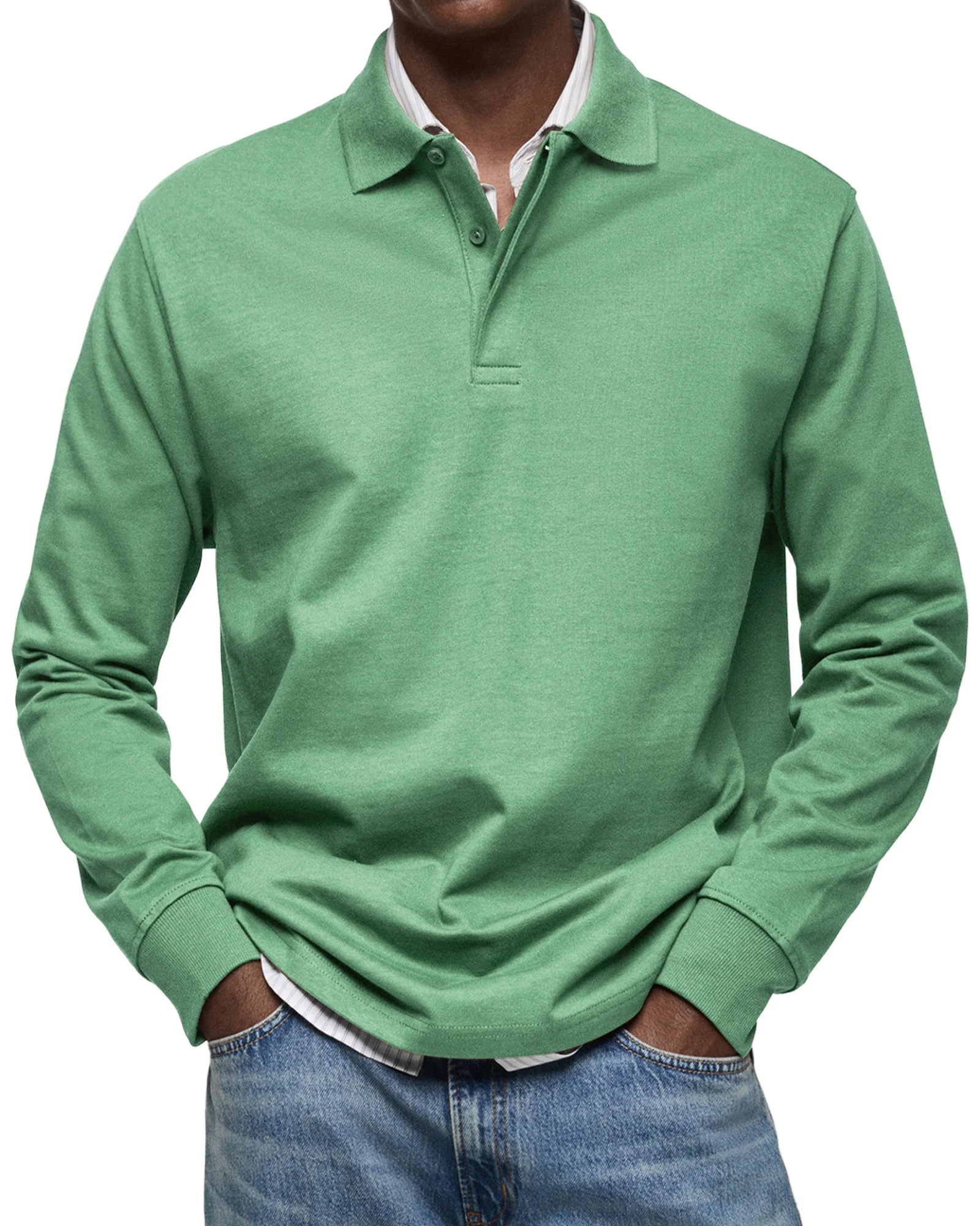 Raymond | LUXURY LONG SLEEVE POLO SHIRT - Image 7