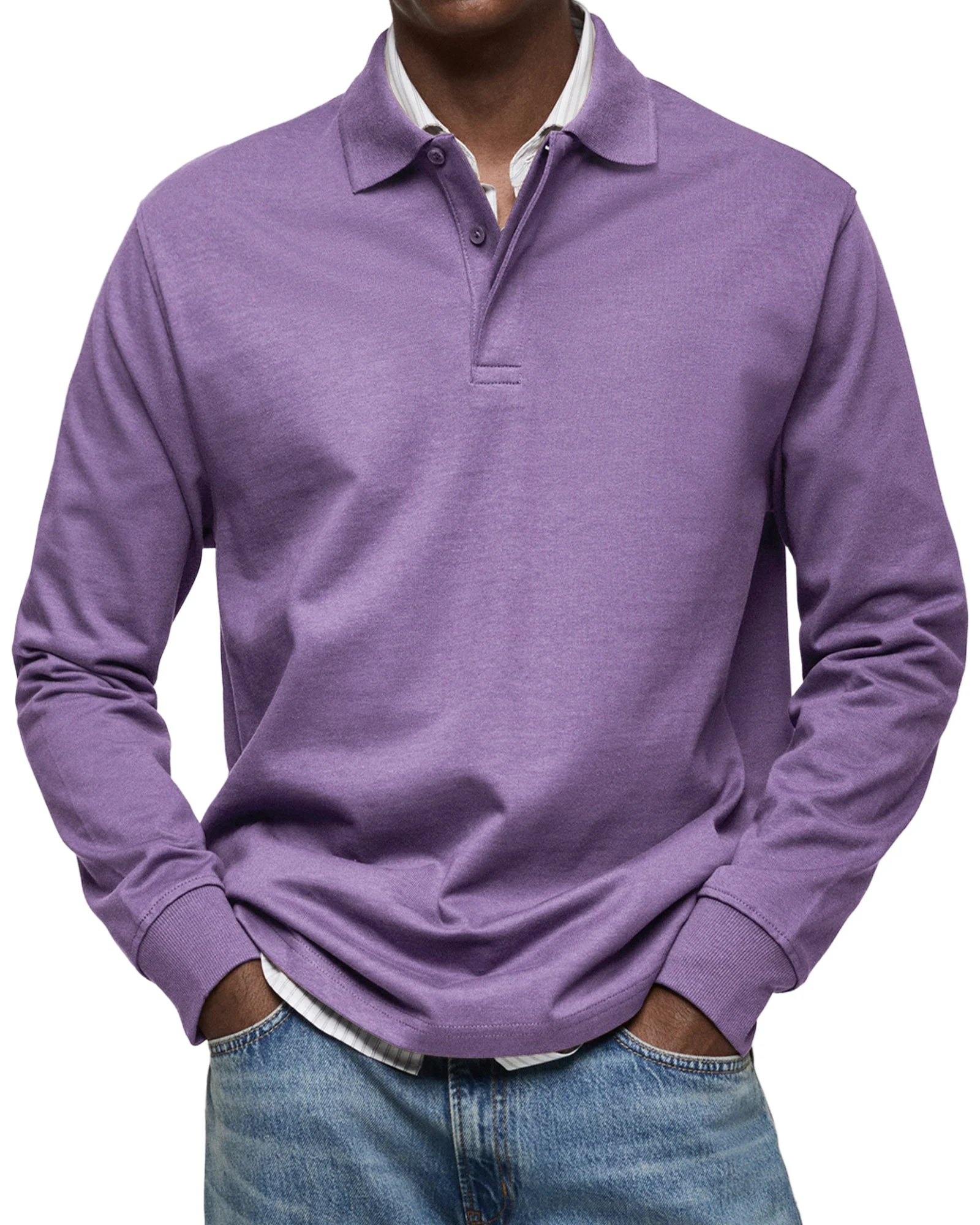 Raymond | LUXURY LONG SLEEVE POLO SHIRT - Image 9