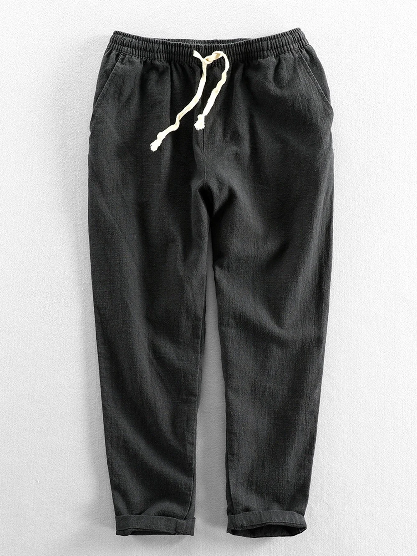 René® | Linen And Cotton Mix Ankle-Length Trousers - Image 4