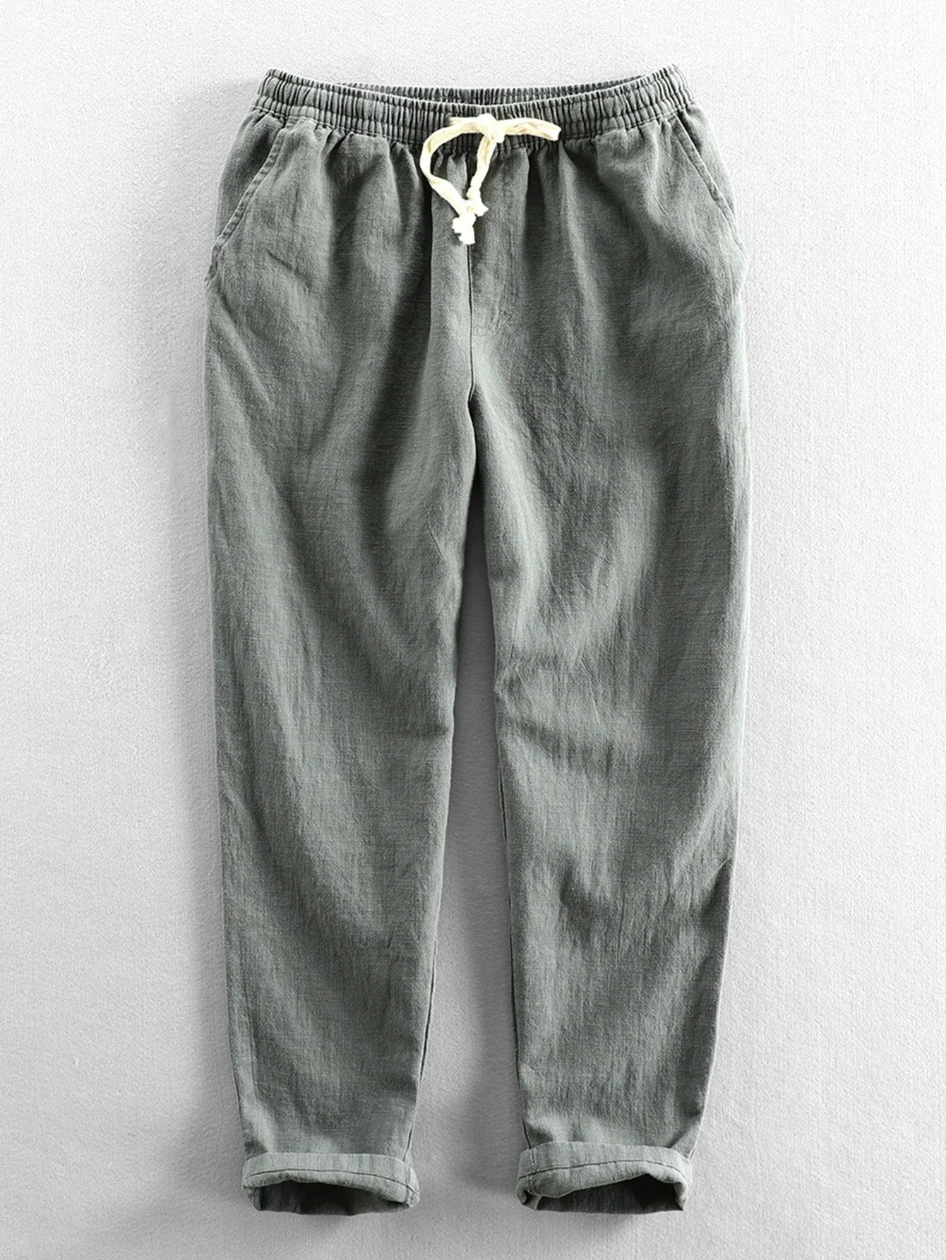 René® | Linen And Cotton Mix Ankle-Length Trousers - Image 7