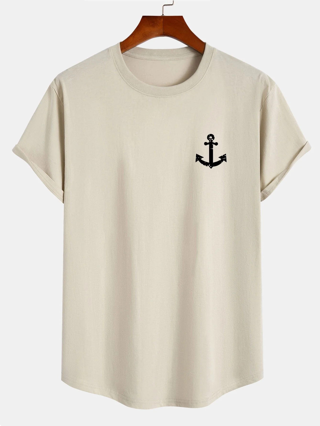 René® | Print Cotton Arc Hem T-Shirt - Image 3