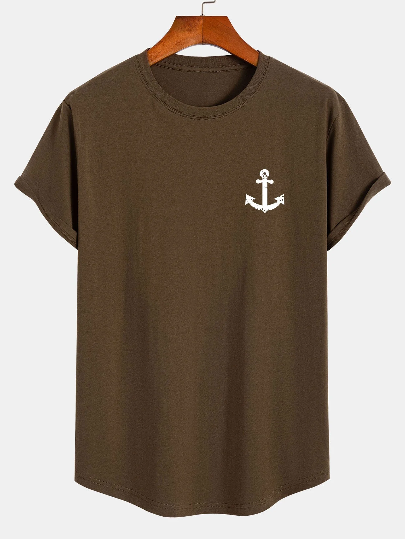 René® | Print Cotton Arc Hem T-Shirt - Image 5
