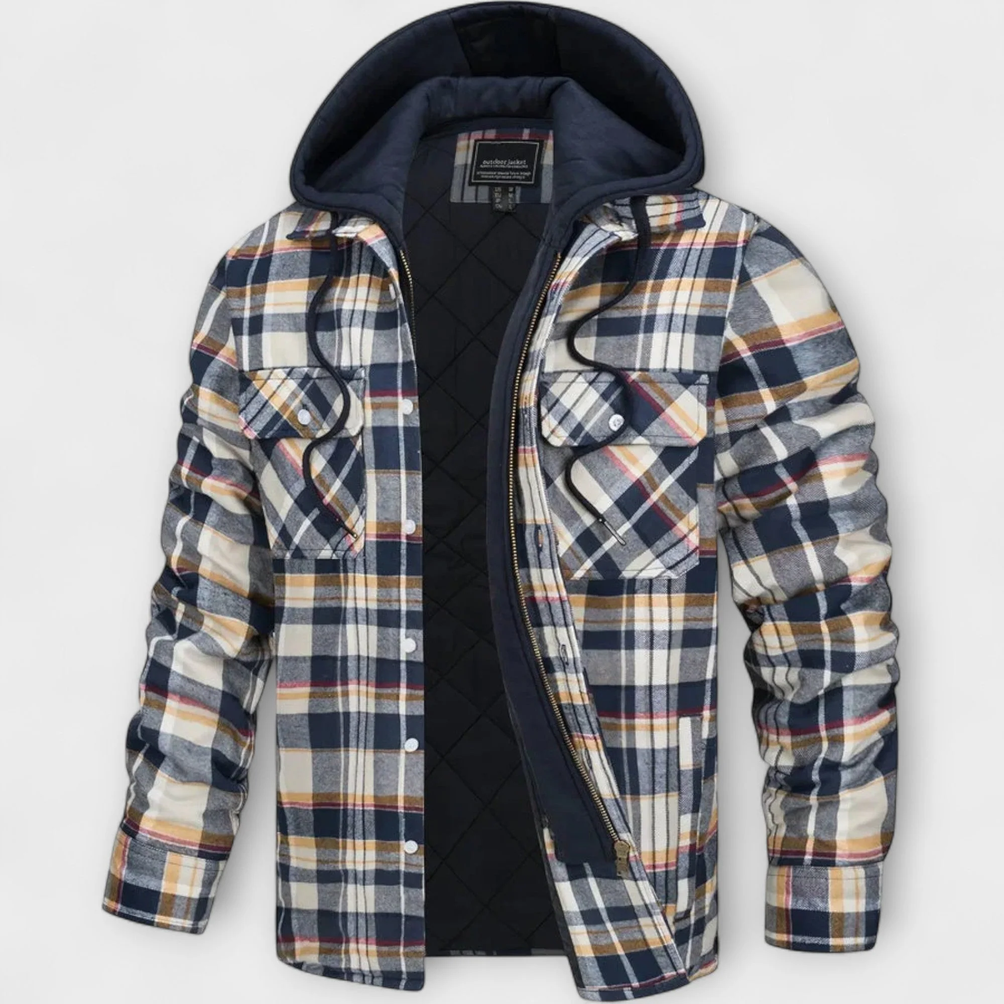 René | Plaid Hooded Jacket - Image 5