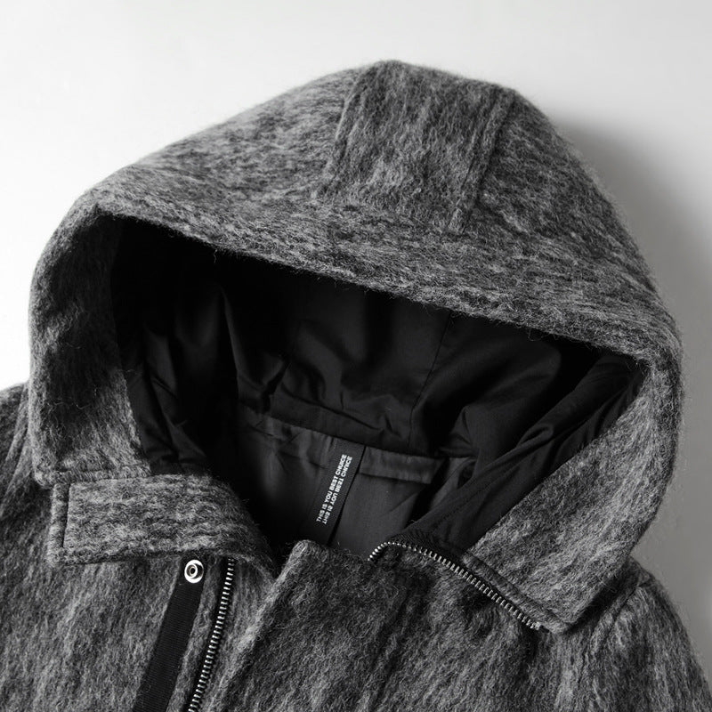 Renzo® | HOODED WOOL COAT - Image 3