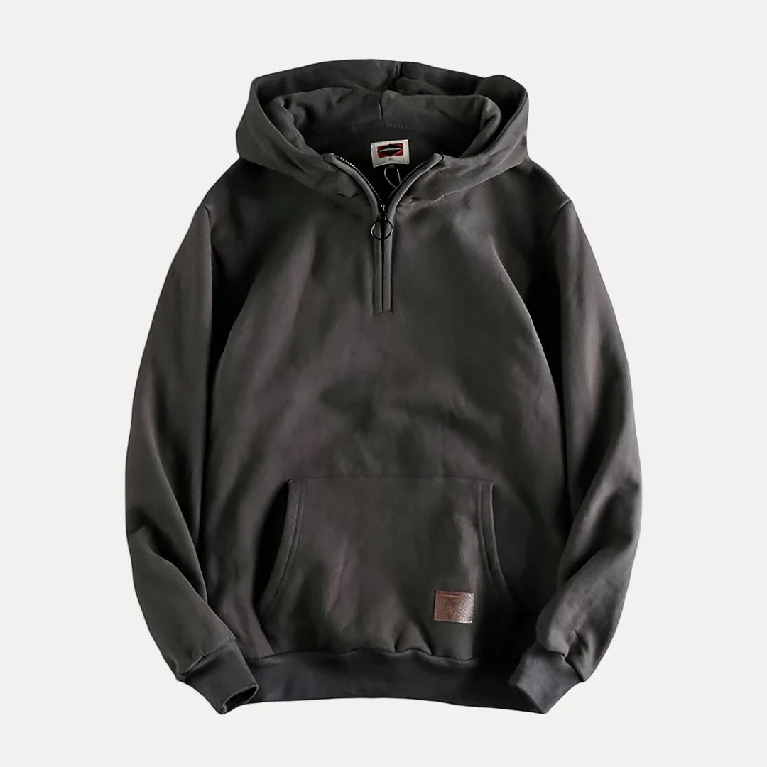 Renzo® | Men’s Half Zip Hoodies with Front Pocket - Image 4