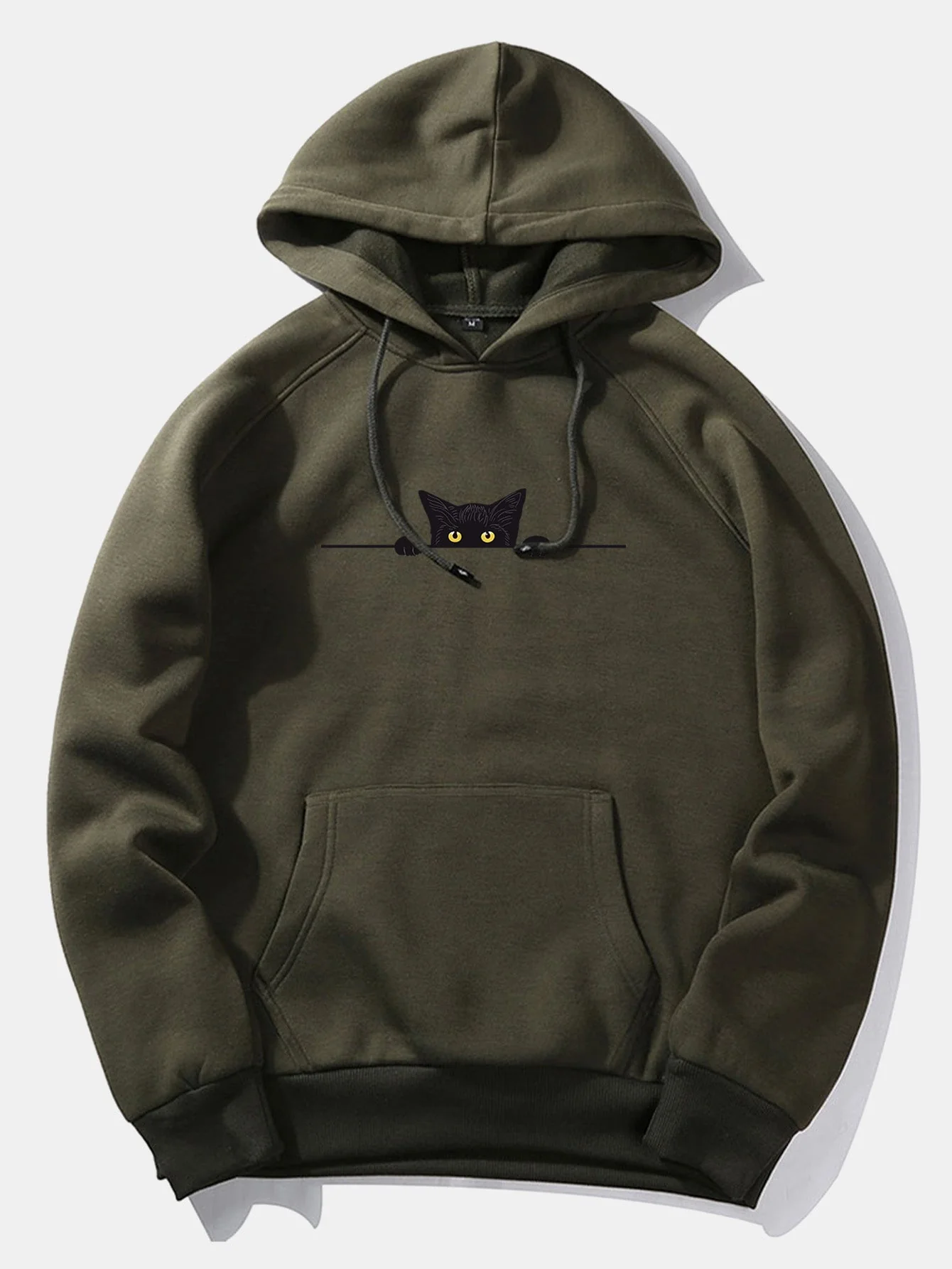 Reyes | Black Cat Print Hoodie - Image 3