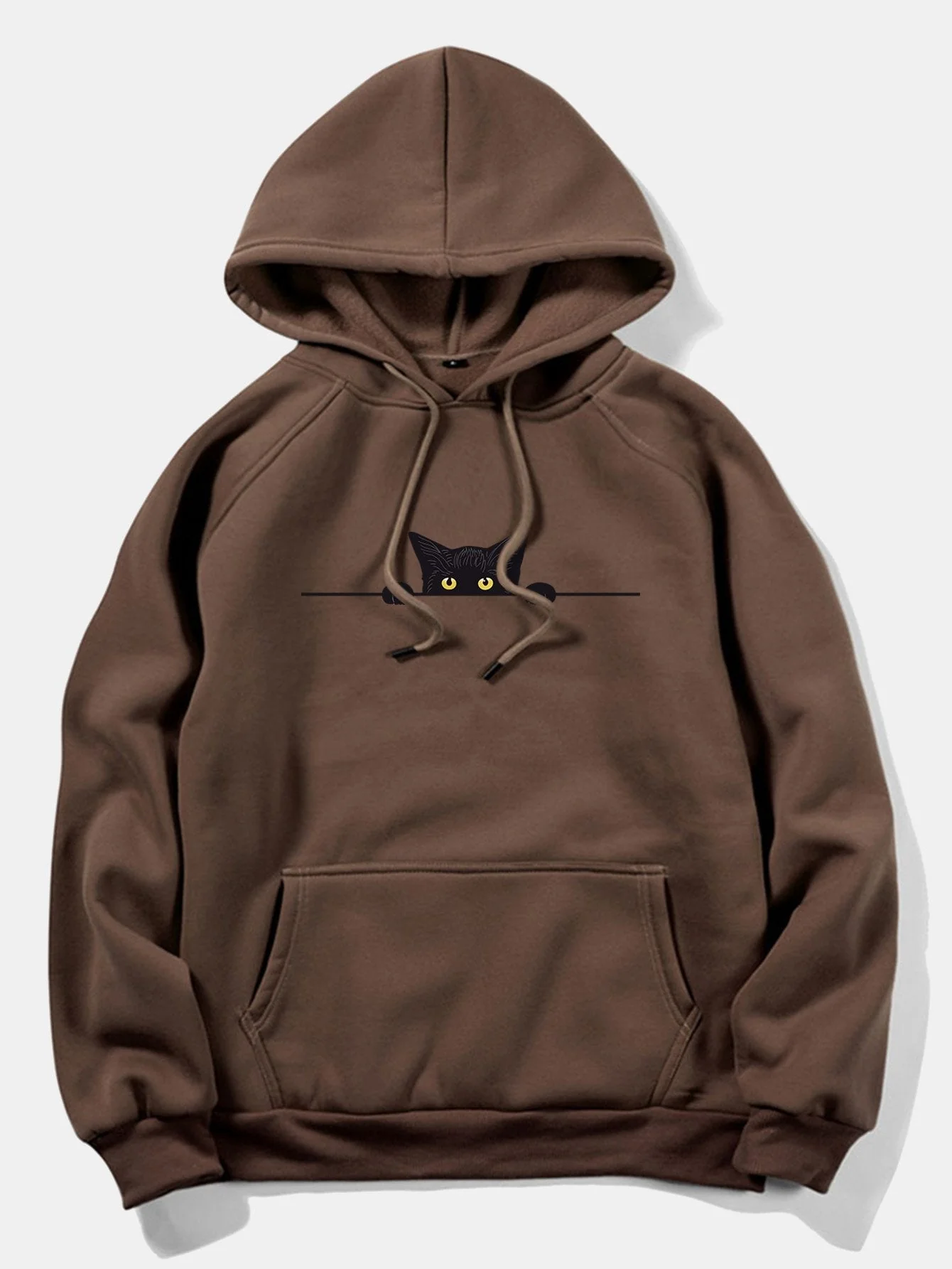 Reyes | Black Cat Print Hoodie - Image 9