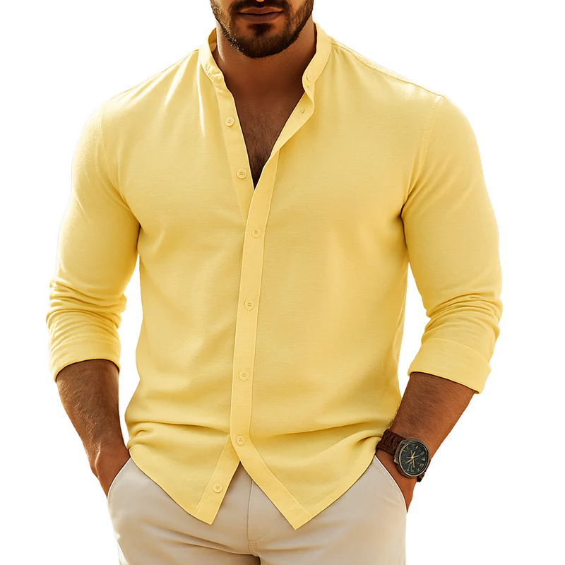 Ricardo | Men'S Casual Loose Long Sleeve Shirt