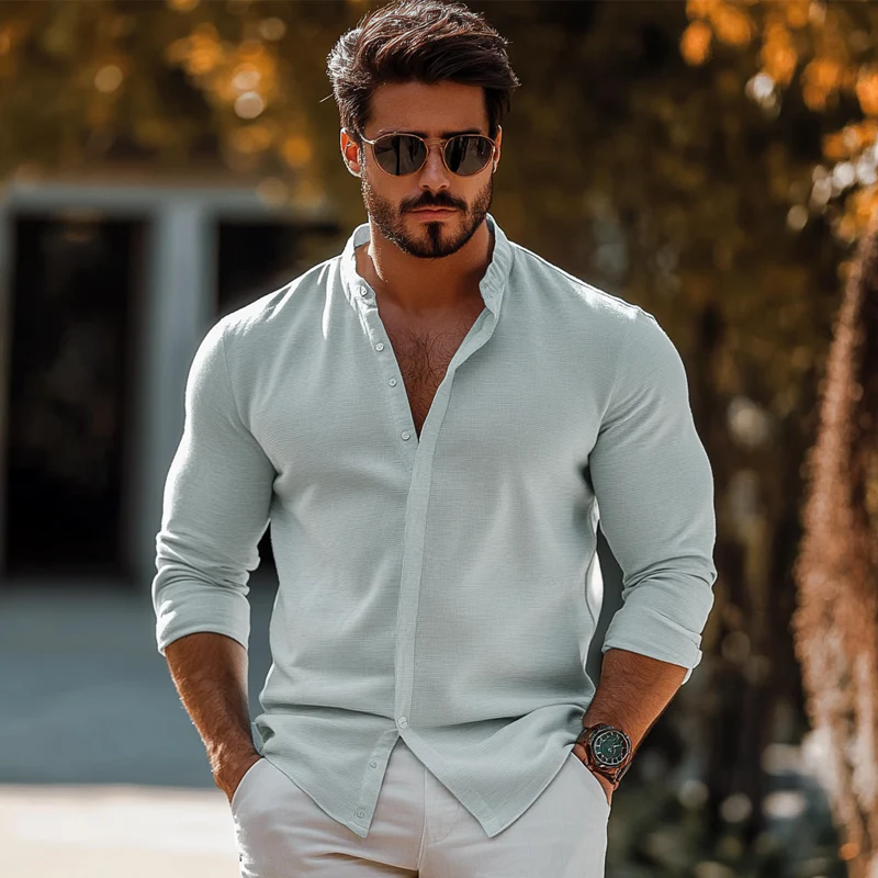 Ricardo | Men'S Casual Loose Long Sleeve Shirt - Image 6