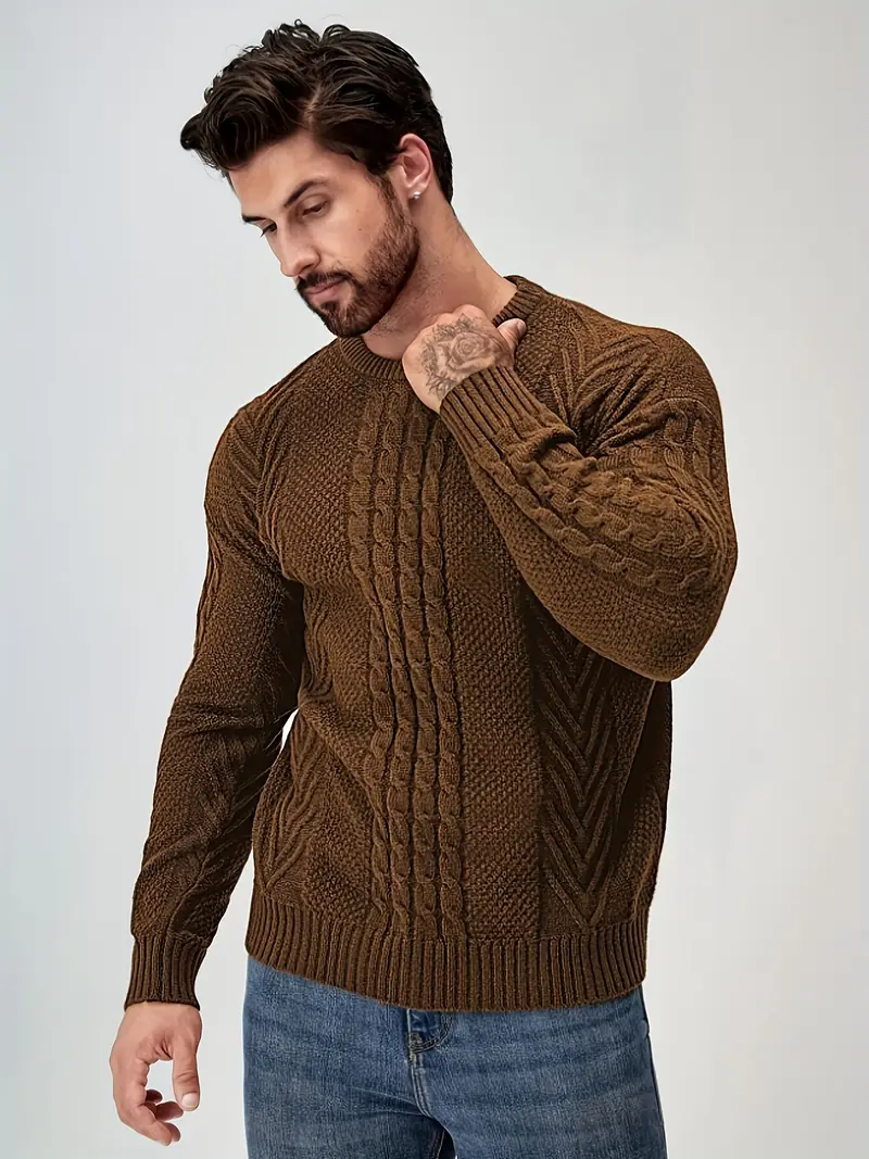 Richard® | Rib Knit Sweater For Men - Image 3