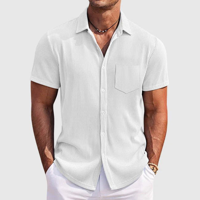 Richard | Elegant Striped Summer Shirt - Image 3
