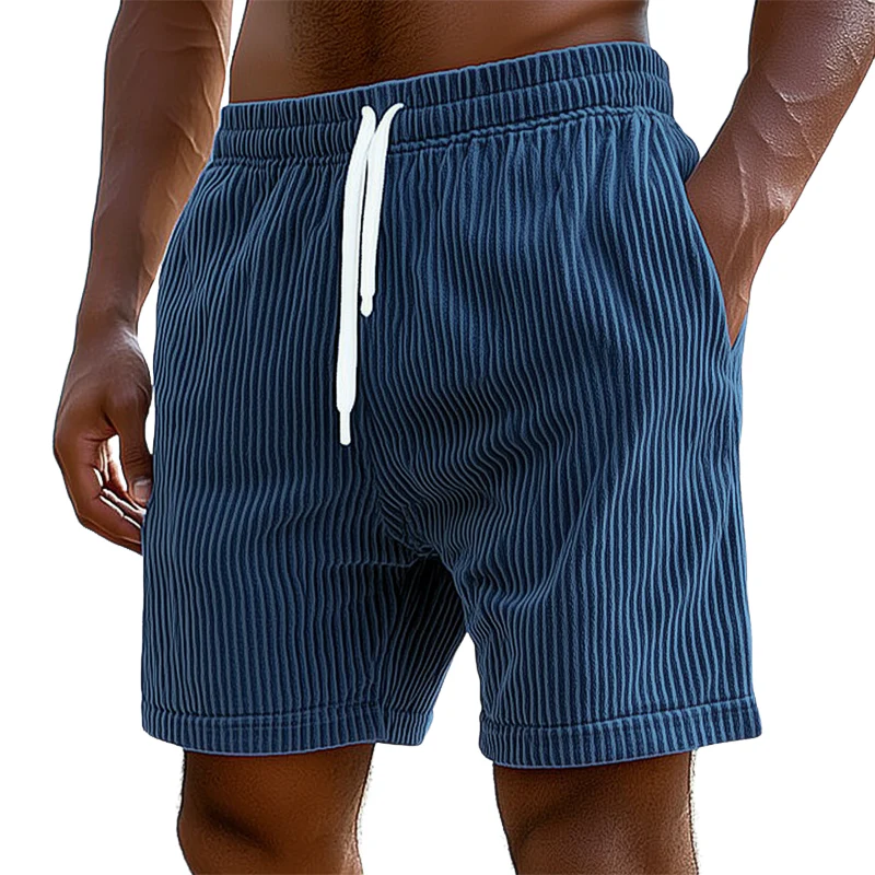 Richard | Men'S Summer Casual Corduroy Lace-Up Sports Shorts