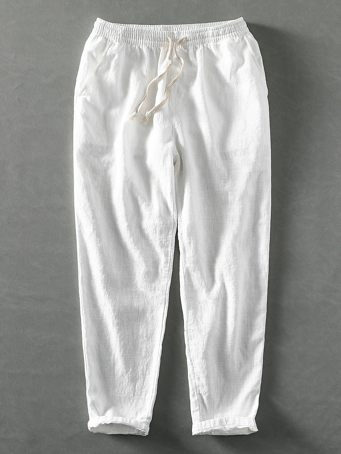 Rishi® | Linen And Cotton Mix Ankle-Length Trousers - Image 5