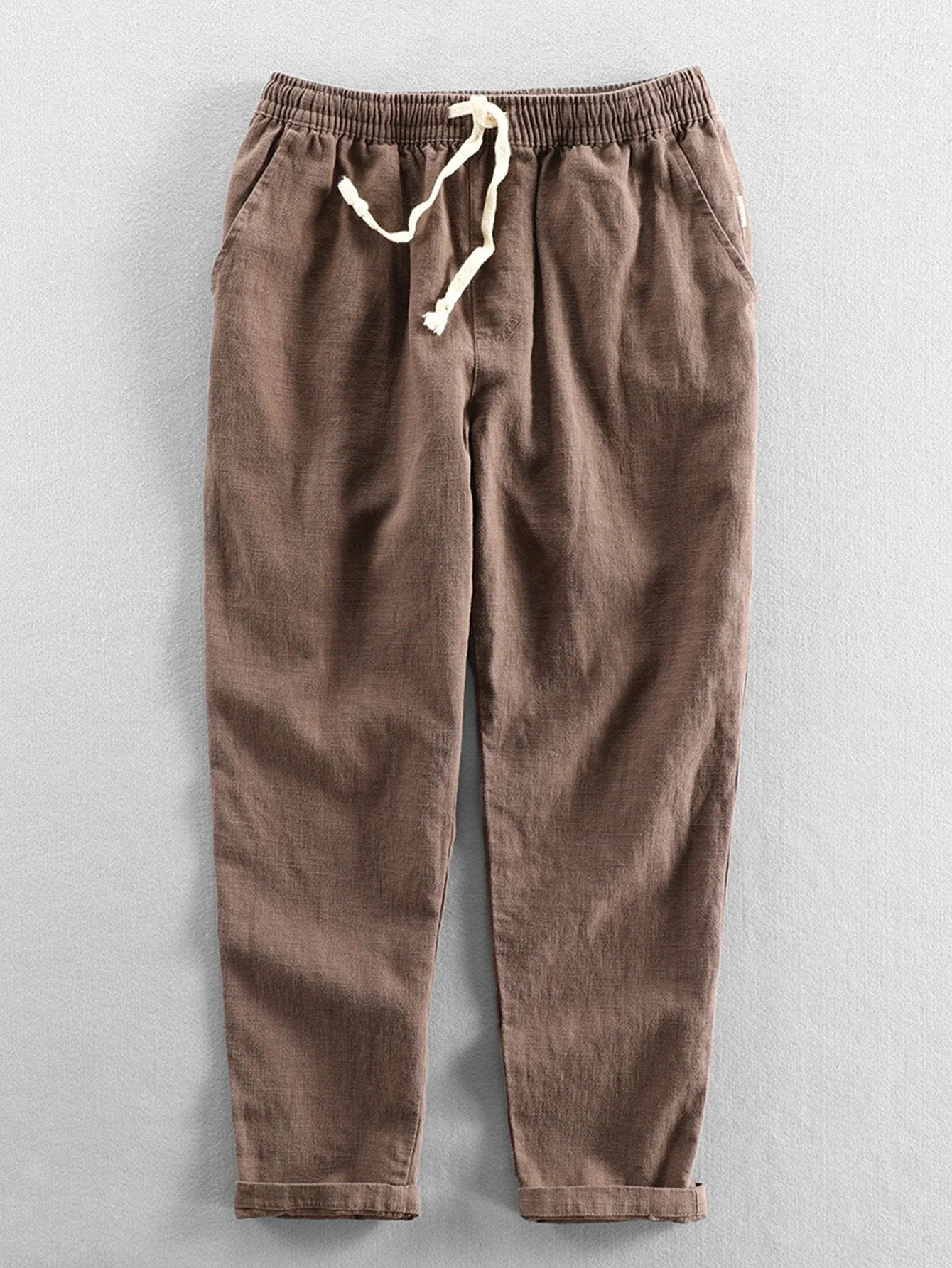 Rishi® | Linen And Cotton Mix Ankle-Length Trousers - Image 6
