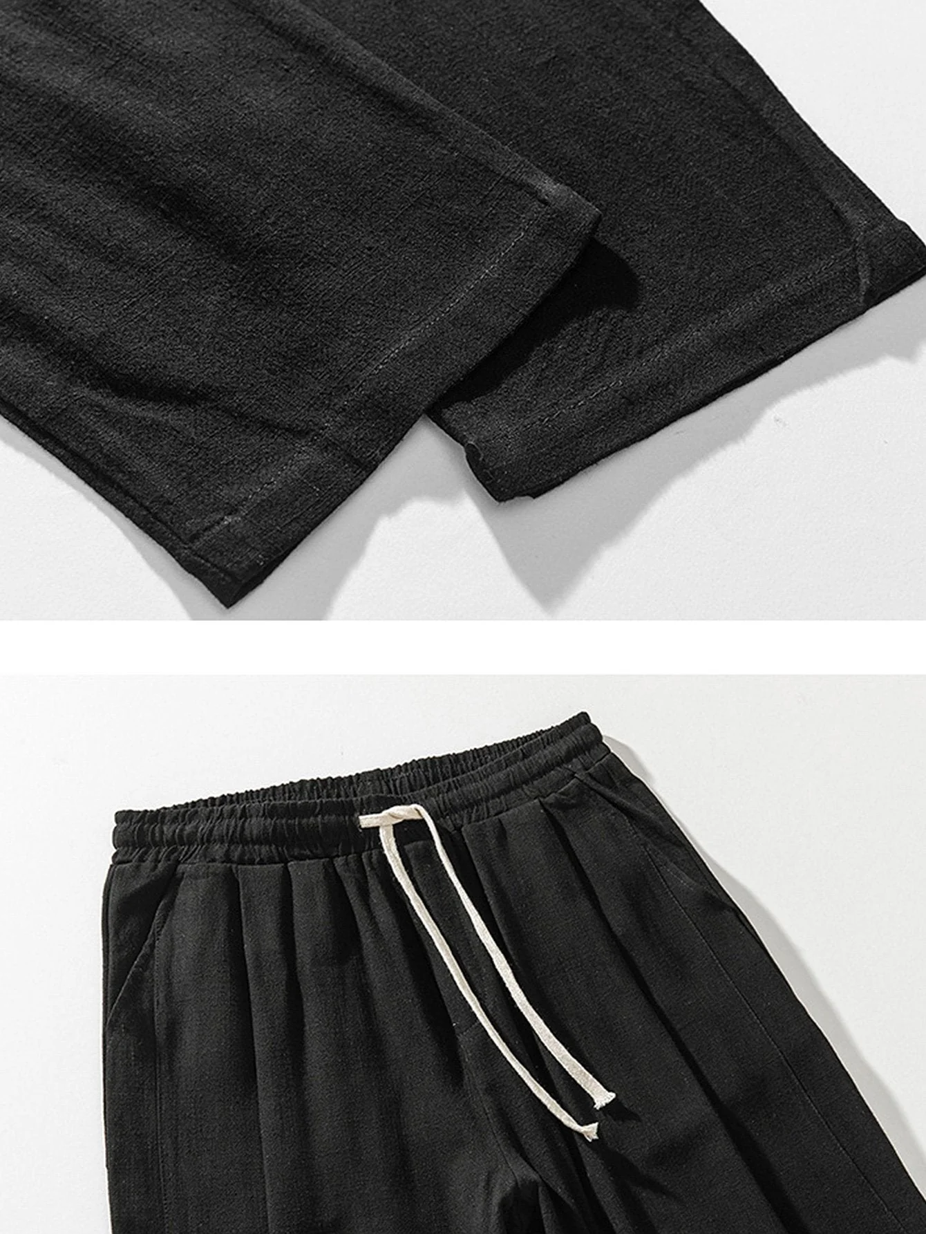 Rob® | Relax Fit Harem Pants In Linen And Cotton Mix - Image 8