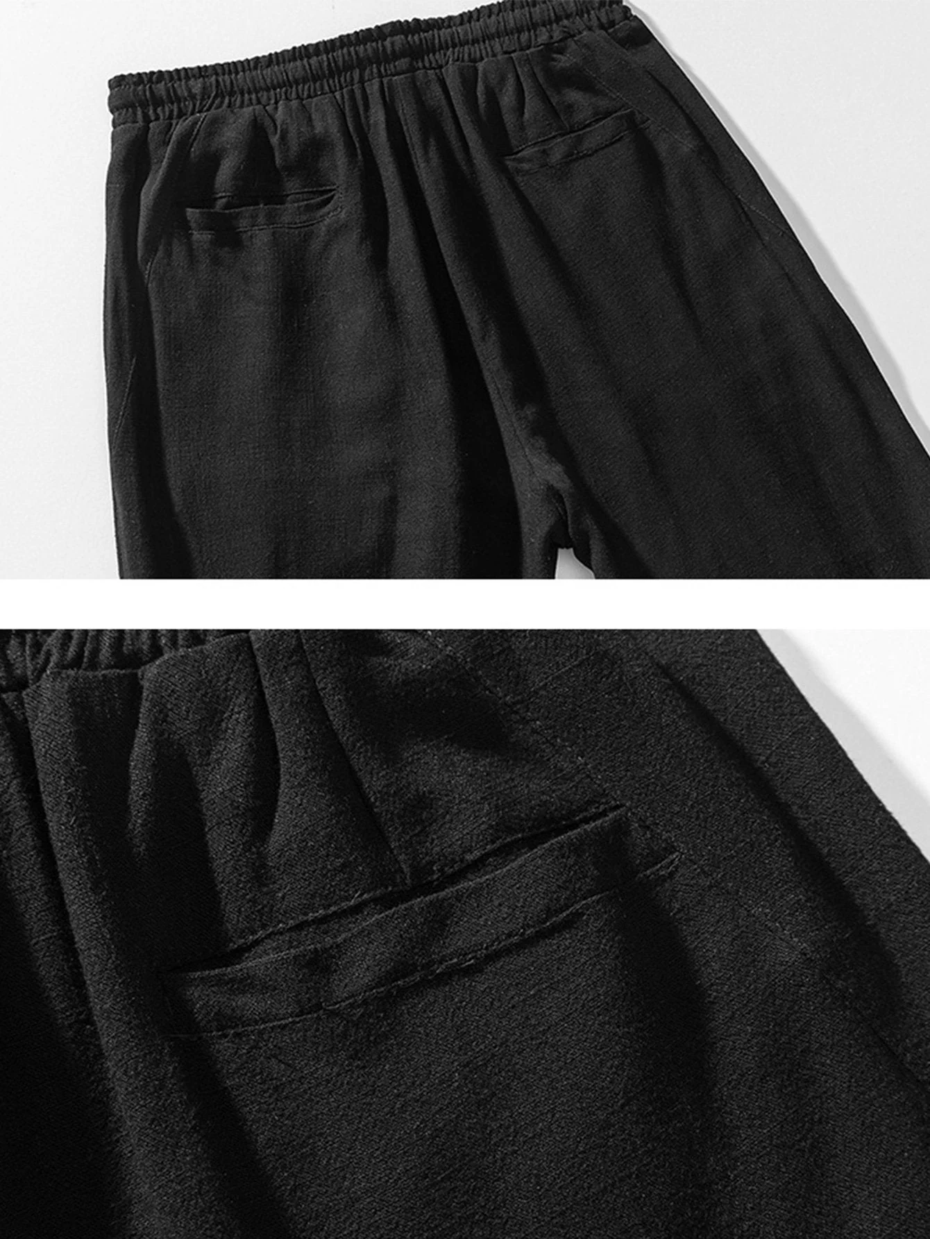Rob® | Relax Fit Harem Pants In Linen And Cotton Mix - Image 9