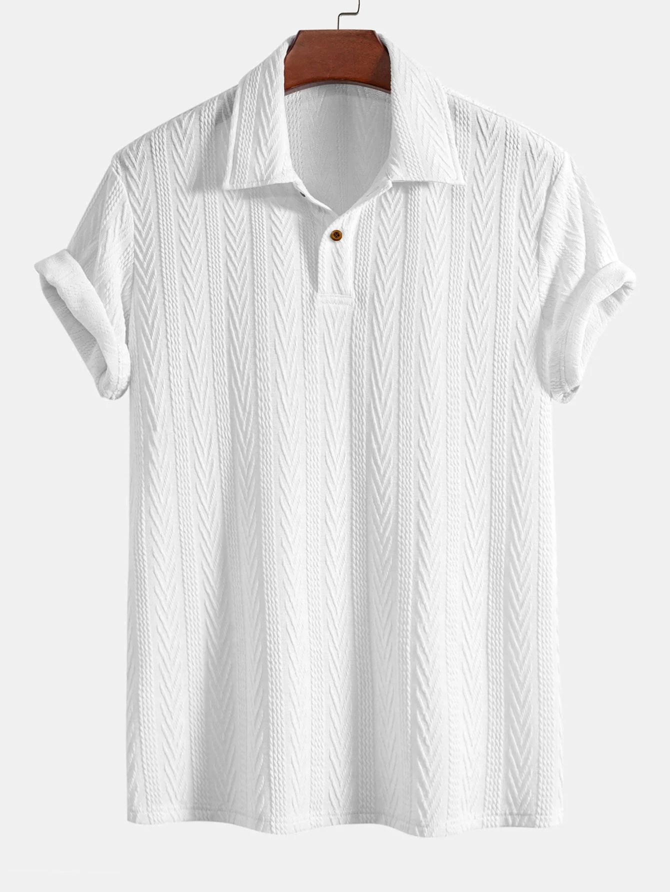 Robert® | Short Sleeve Jacquard Polo - Image 8